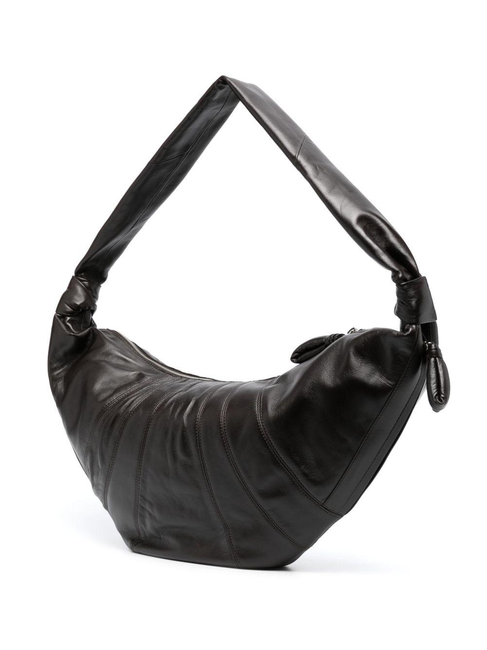 large Croissant leather shoulder bag Product Image