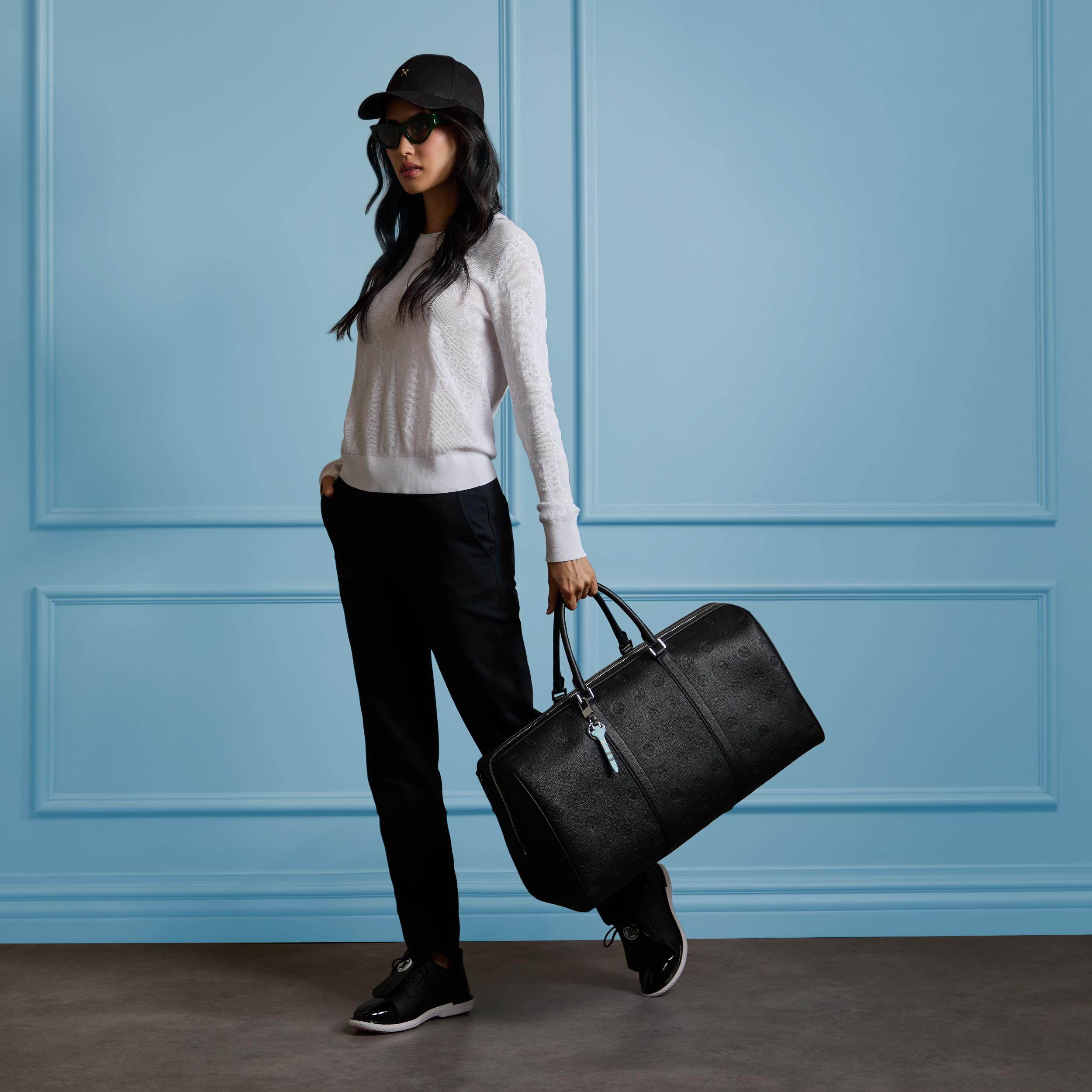 EMBOSSED SKULL & TEES LEATHER WEEKENDER Product Image