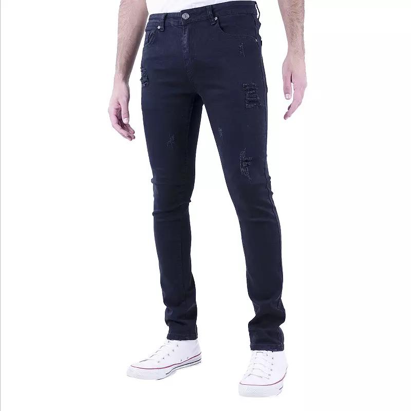 Men's Recess Slim-Fit 5-Pocket Distressed Jeans,  Product Image