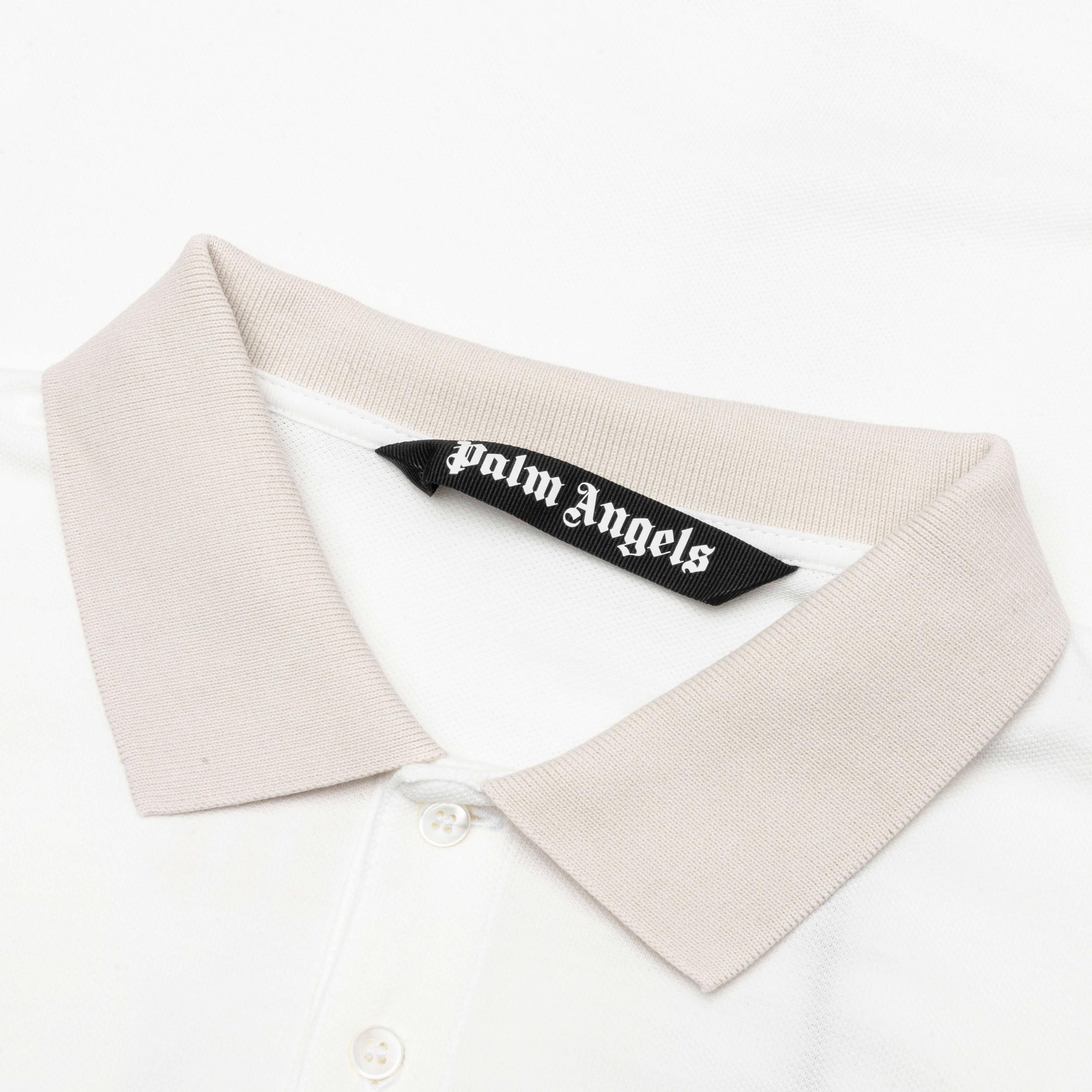 Angel Pencil Polo S/S - Off White/Light Orange Male Product Image