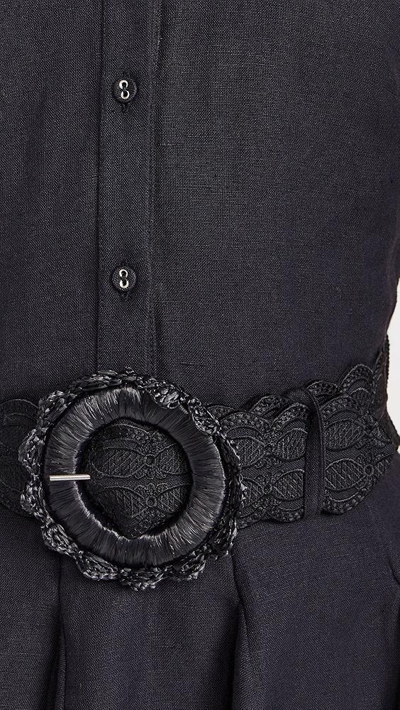 Hemant and Nandita Short Dress With Buckle Belt | Shopbop Product Image