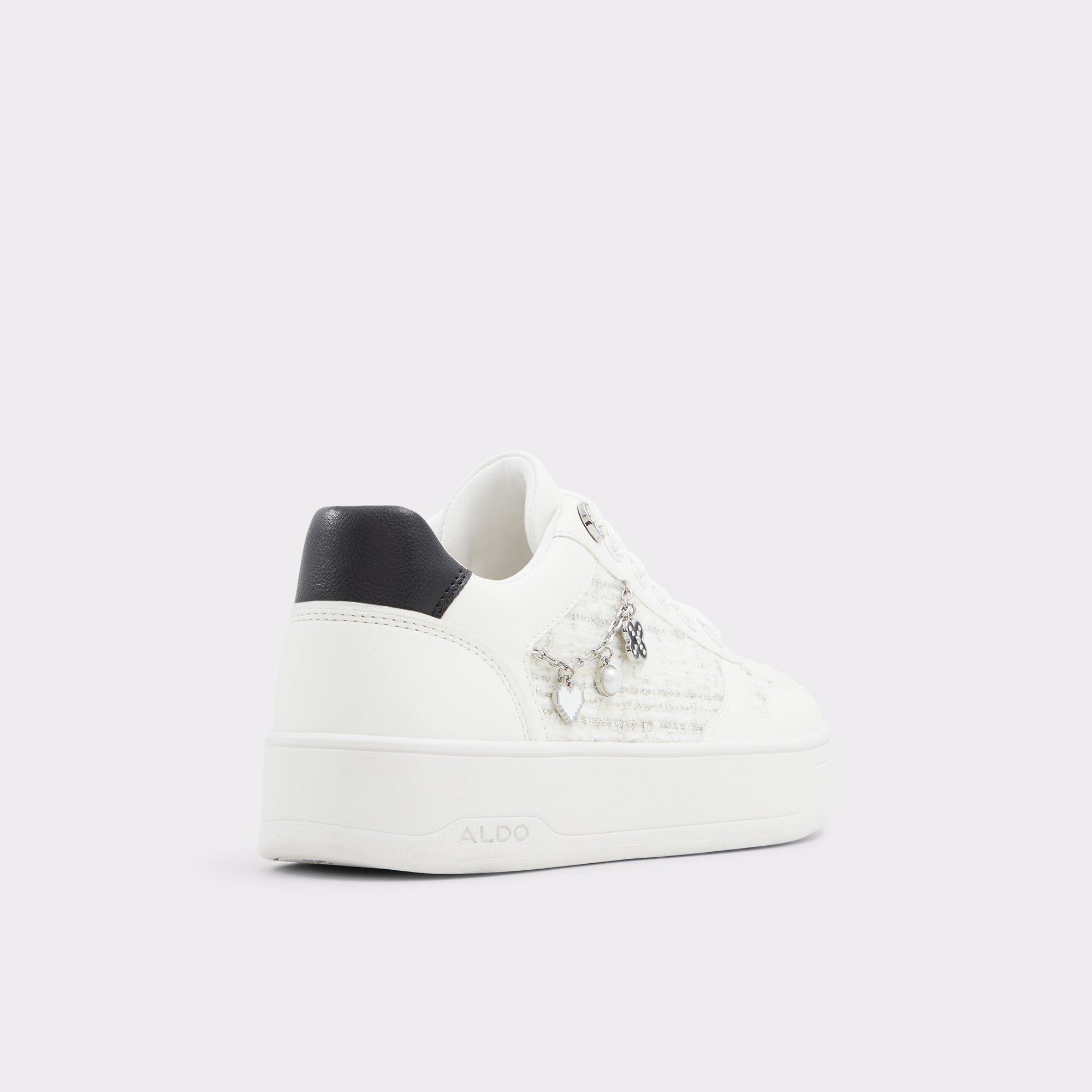 Marisette White/Black Women's Low top sneakers | ALDO US Product Image