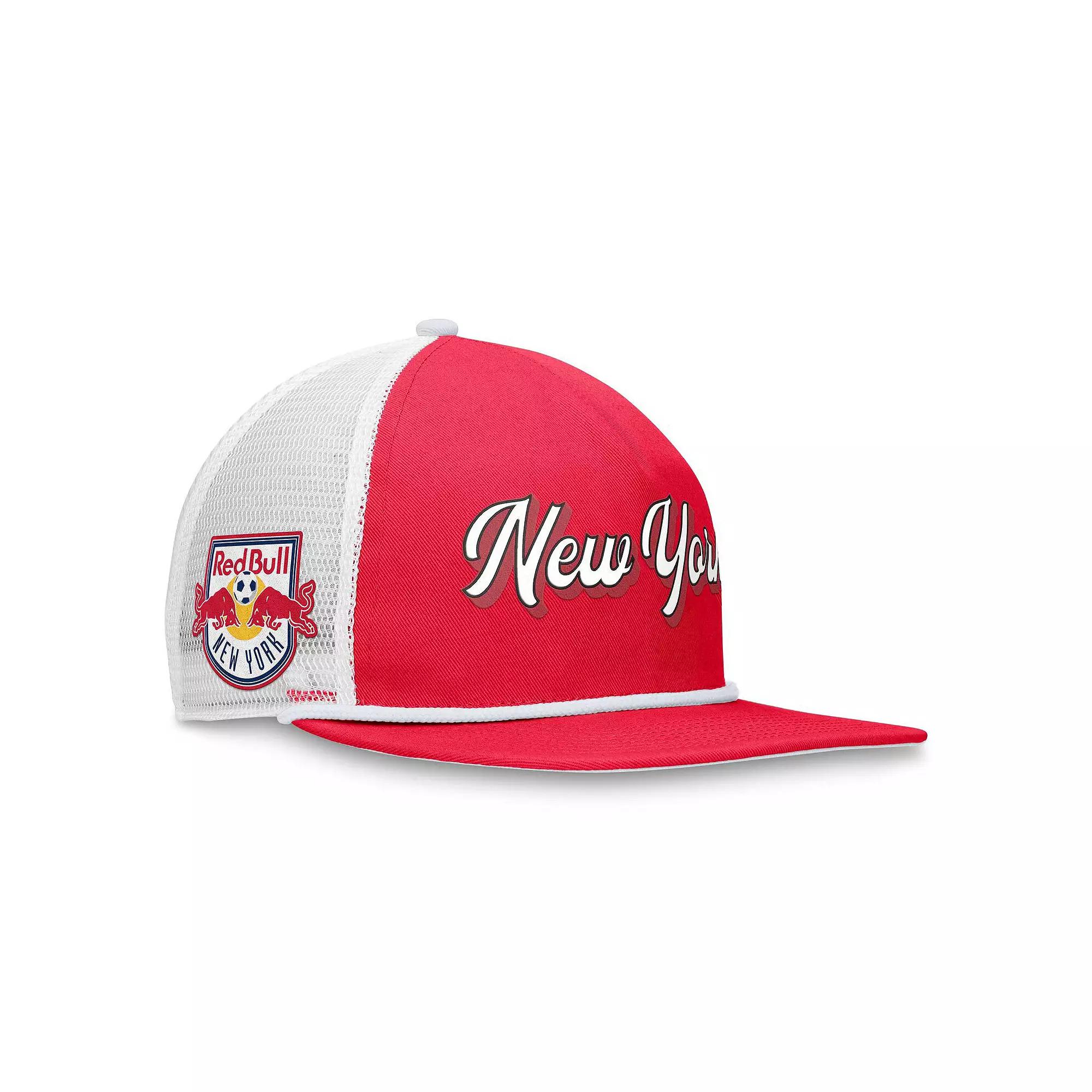Men's Fanatics Branded Red/White New York Red Bulls True Classic Golf Snapback Hat Product Image