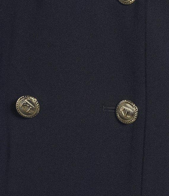 KARL LAGERFELD PARIS Short Sleeve Double Breasted Blazer Short Dress Product Image