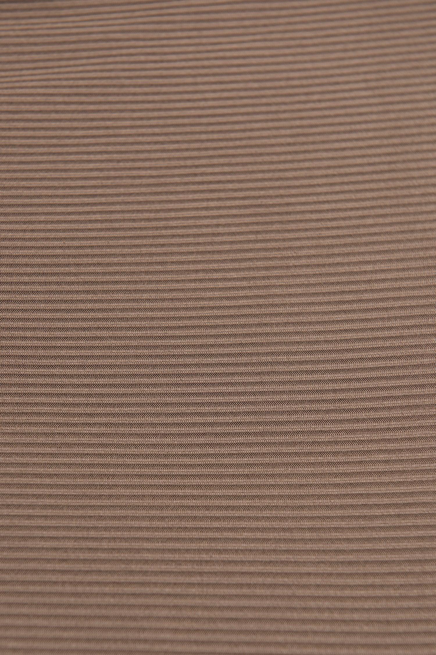 Rib Scoop Bandeau & High Waist Bikini Set Product Image