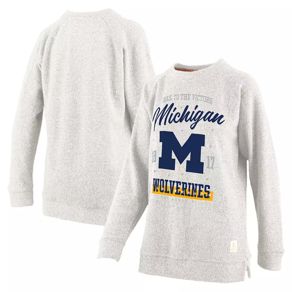 Women's Pressbox Oatmeal Michigan Wolverines Plus  Product Image