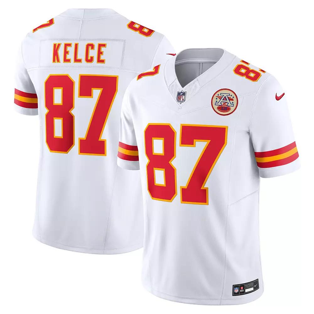Men's Nike Travis Kelce White Kansas City Chiefs Vapor F.U.S.E. Limited Jersey,  Product Image