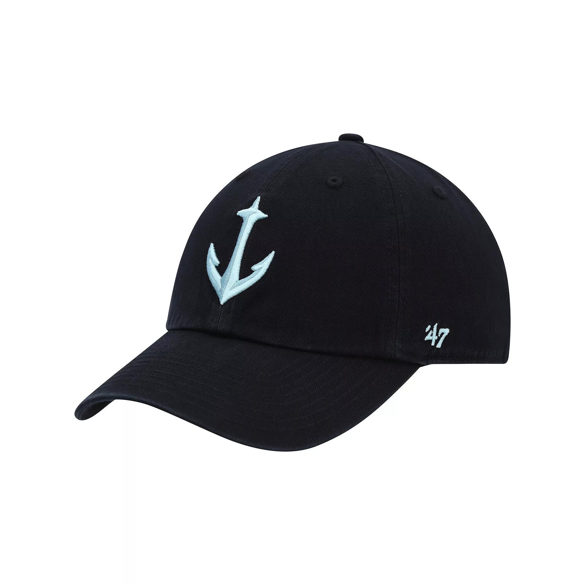 Men's Fanatics Branded Deep Sea Blue Seattle Kraken Secondary Logo Flex Hat,  Product Image