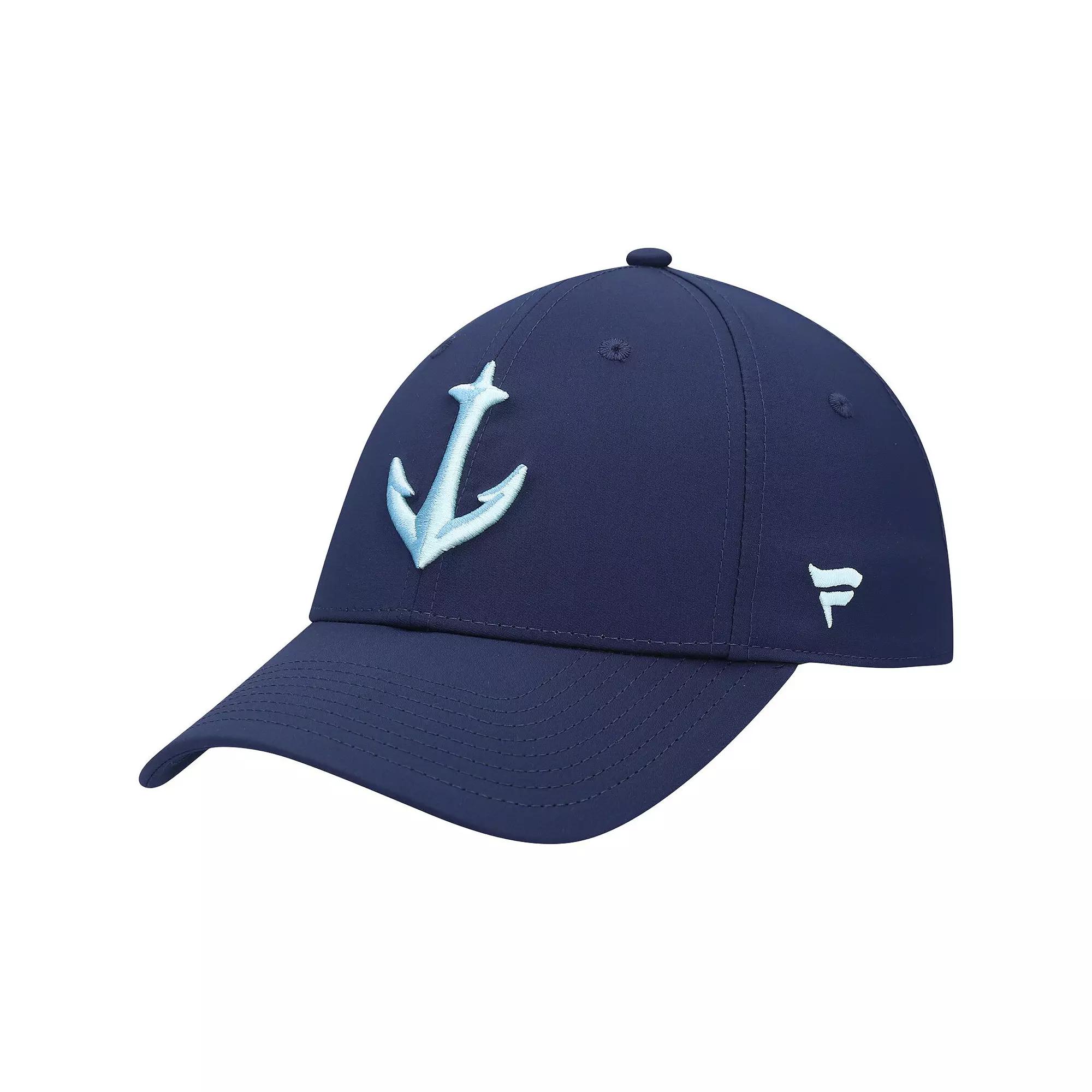 Men's Fanatics Branded Deep Sea Blue Seattle Kraken Secondary Logo Flex Hat,  Product Image