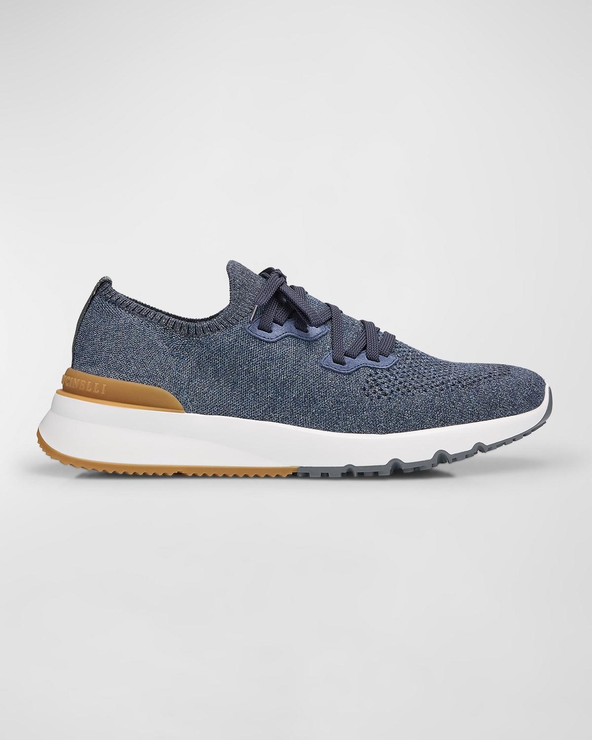 Men's Melange Knit Runner Sneakers Product Image