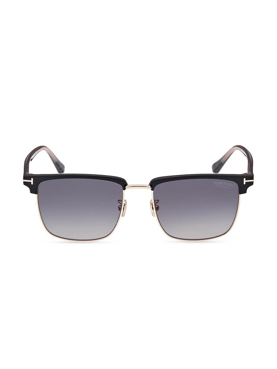 Mens 57MM Square Acetate Sunglasses Product Image