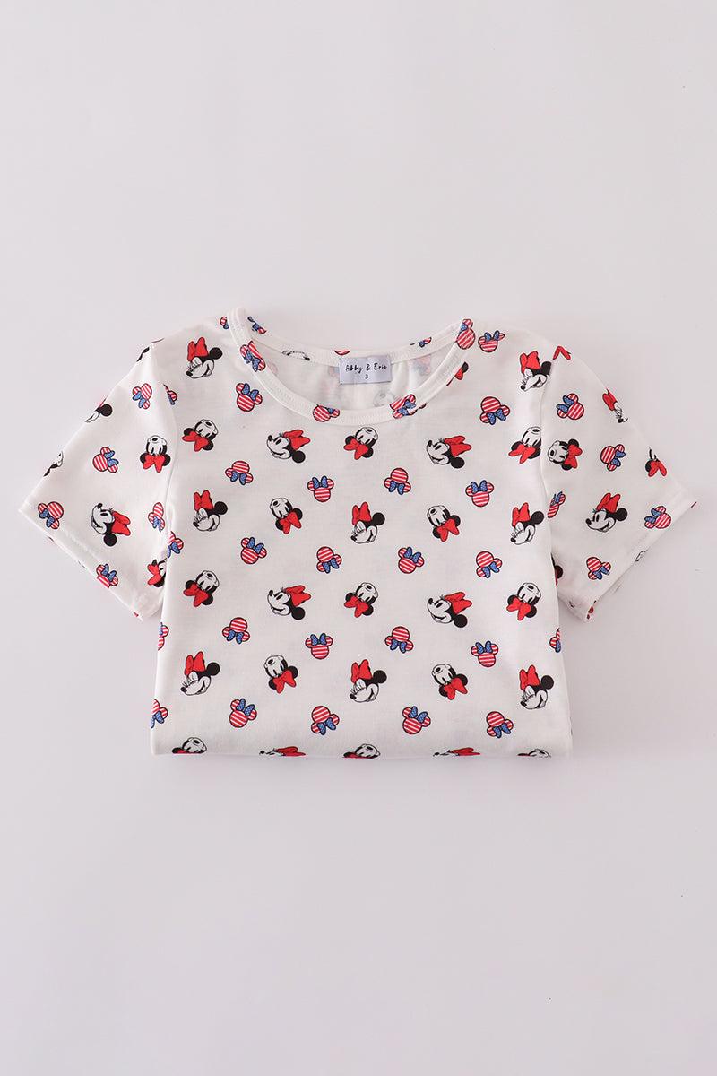 Bow applique print mom&me dress Product Image