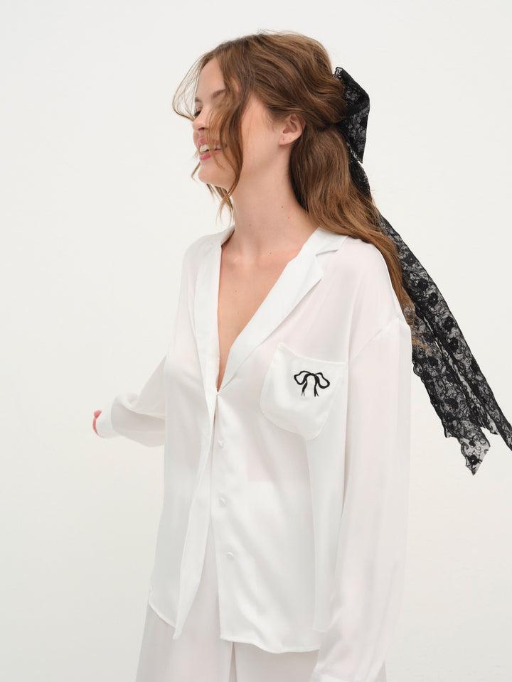 Everyday PJ Top — White Product Image