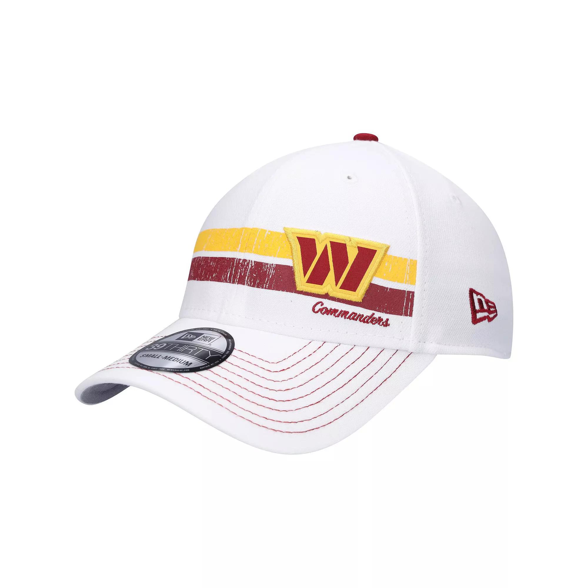 Men's New Era White Washington Commanders Polar 39THIRTY Flex Hat, Size: Medium/Large, Wft White Product Image