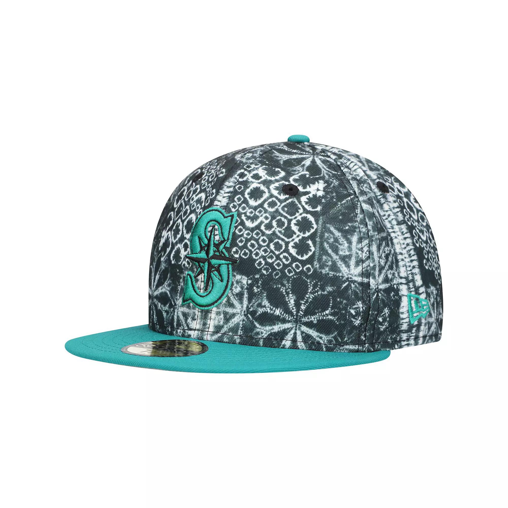 Men's New Era Black Seattle Mariners Sands 59FIFTY Fitted Hat, Size: 7 5/8 Product Image