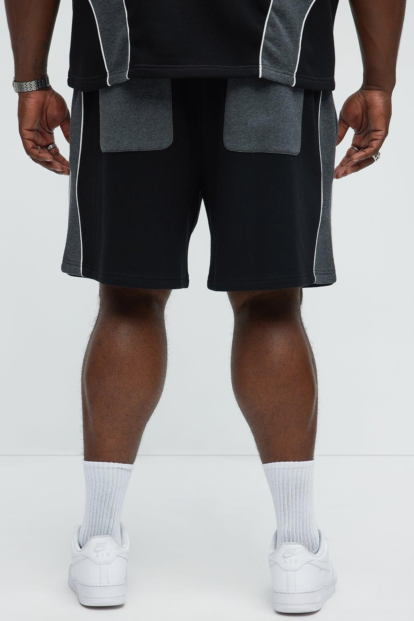 Tyson NYC Athletic Relaxed Shorts - Black/combo Product Image