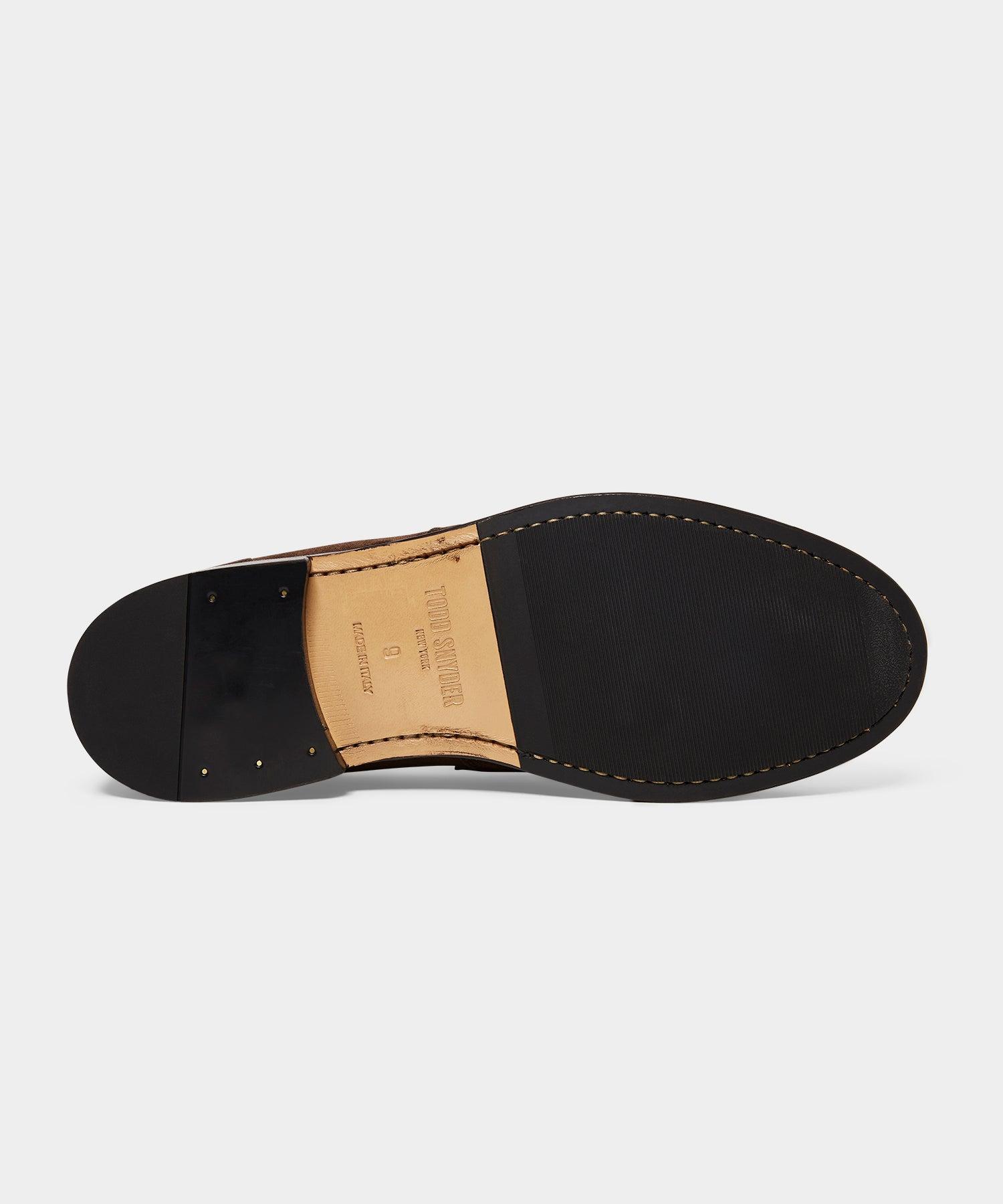 Italian Suede Penny Loafer Product Image
