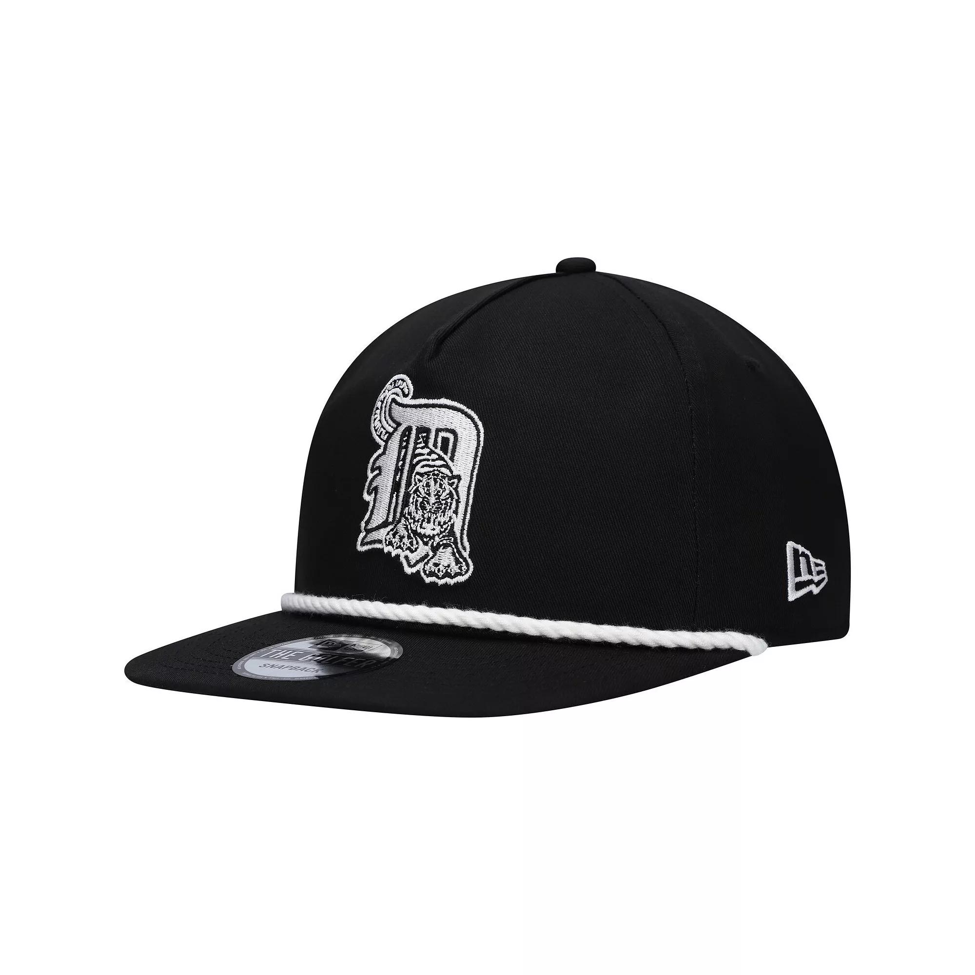 Men's New Era Black Detroit Tigers Golfer Snapback Hat Product Image