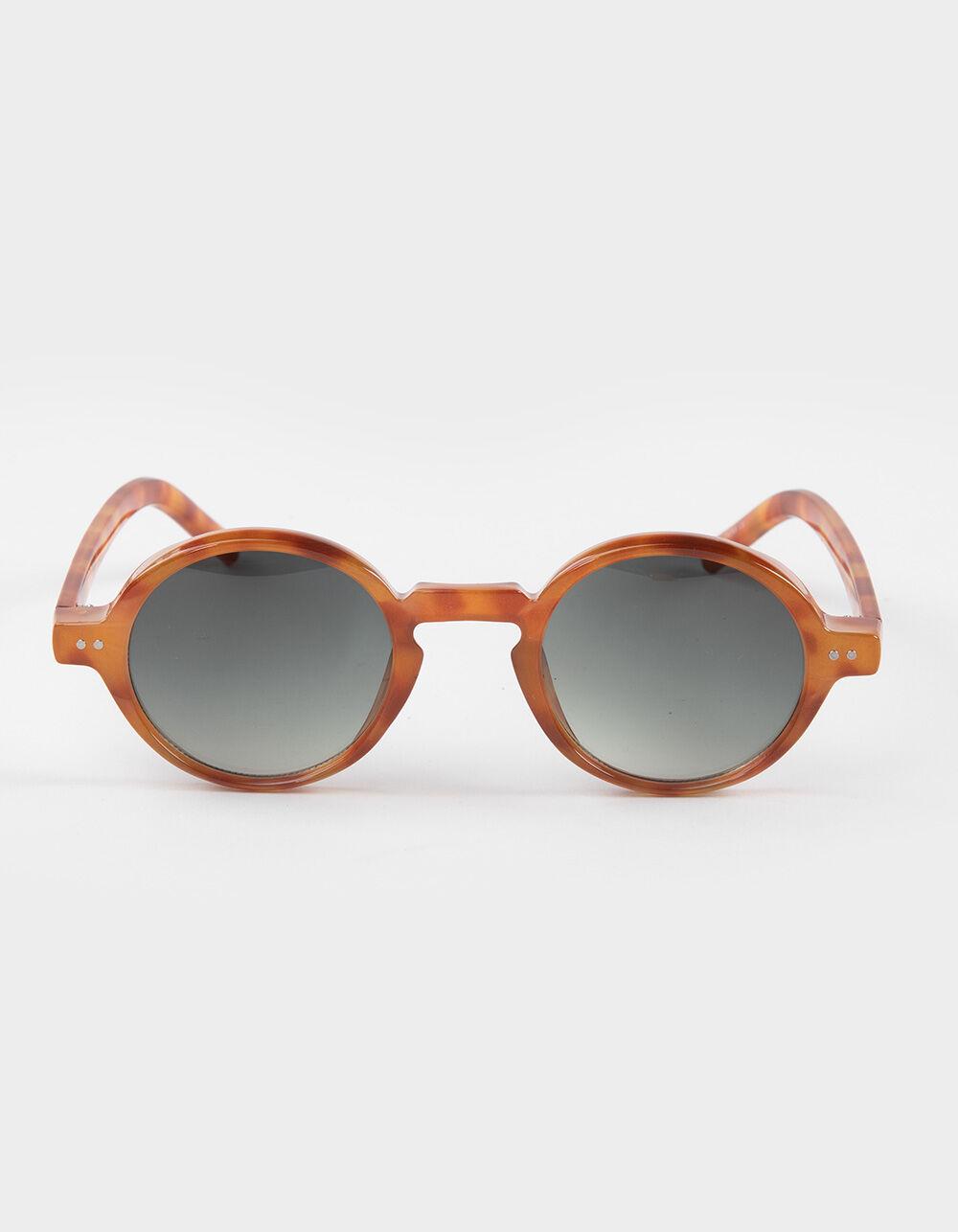 RSQ Zillton Retro Round Sunglasses - TORTOISE Product Image