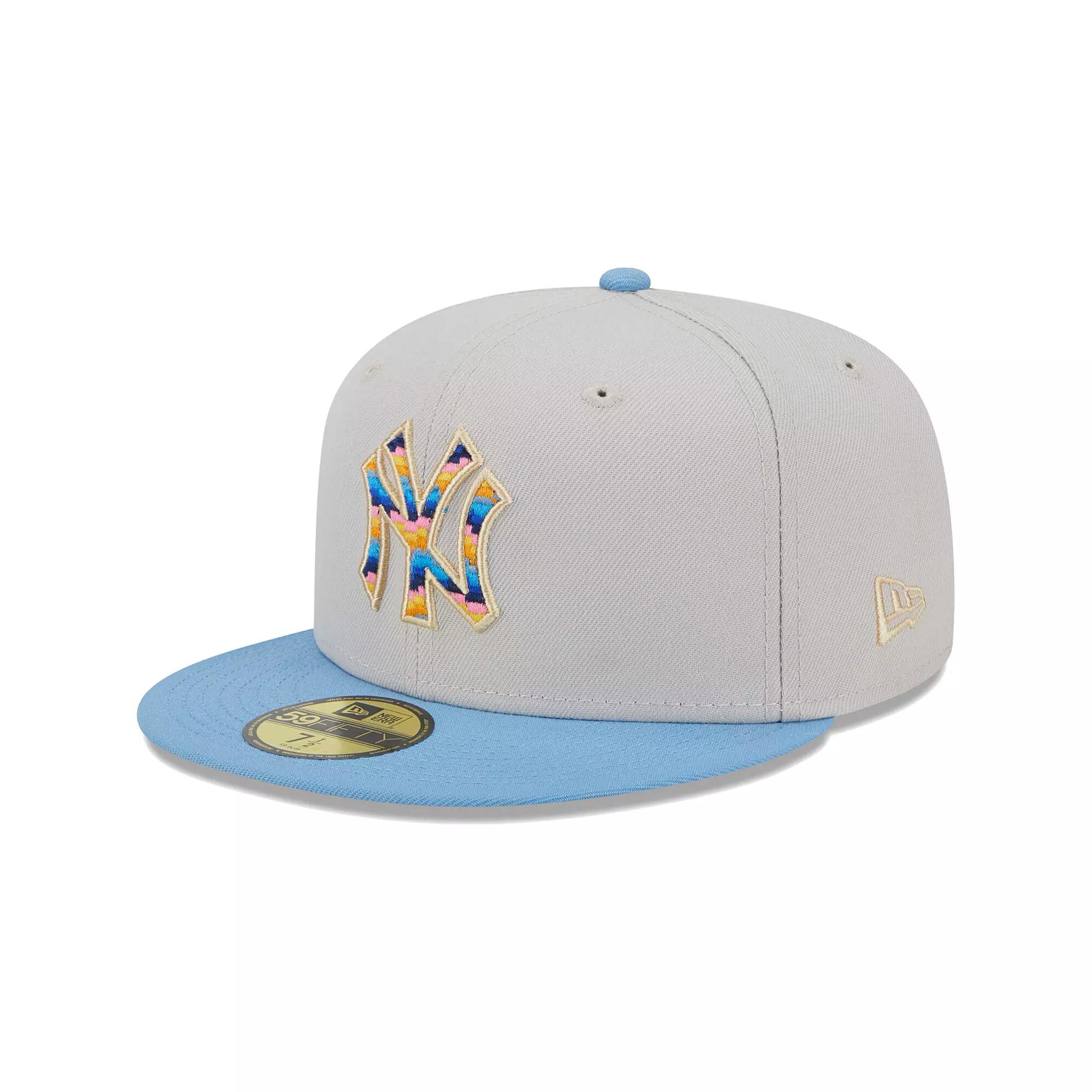 Men's New Era Natural New York Yankees Beach Front 59FIFTY Fitted Hat,  Product Image