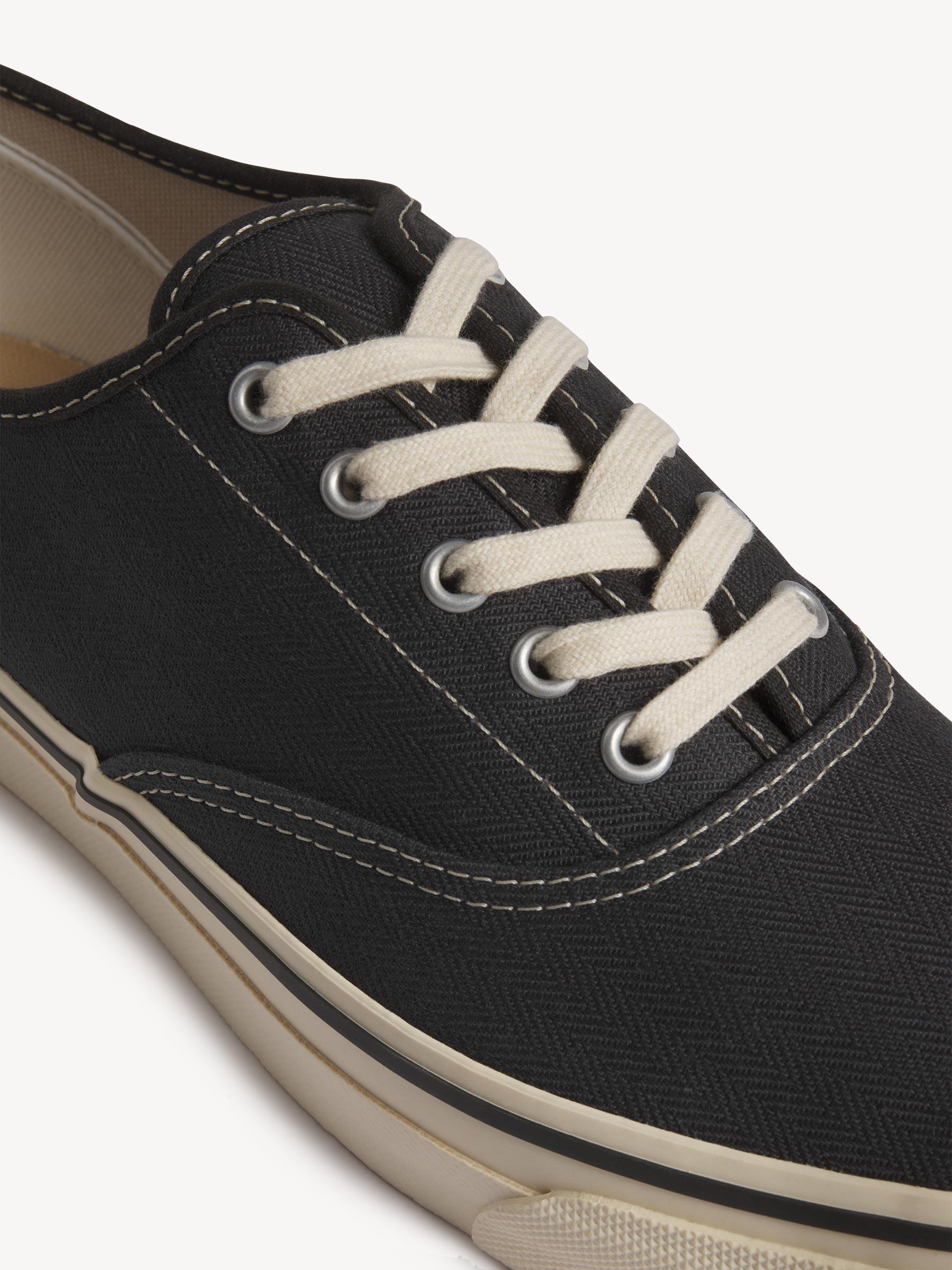 Black Herringbone Moonstar Deck Shoe Product Image