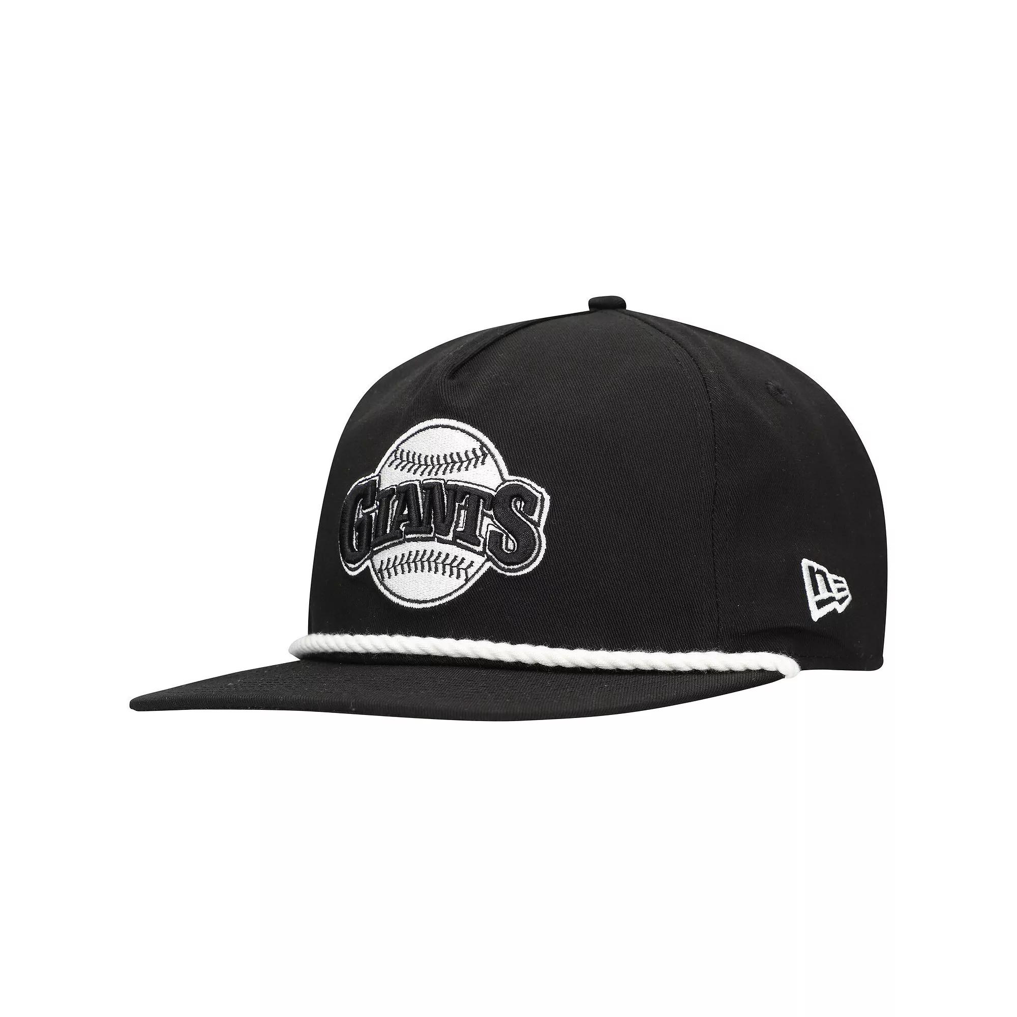 Men's New Era Black San Francisco Giants Golfer Snapback Hat Product Image