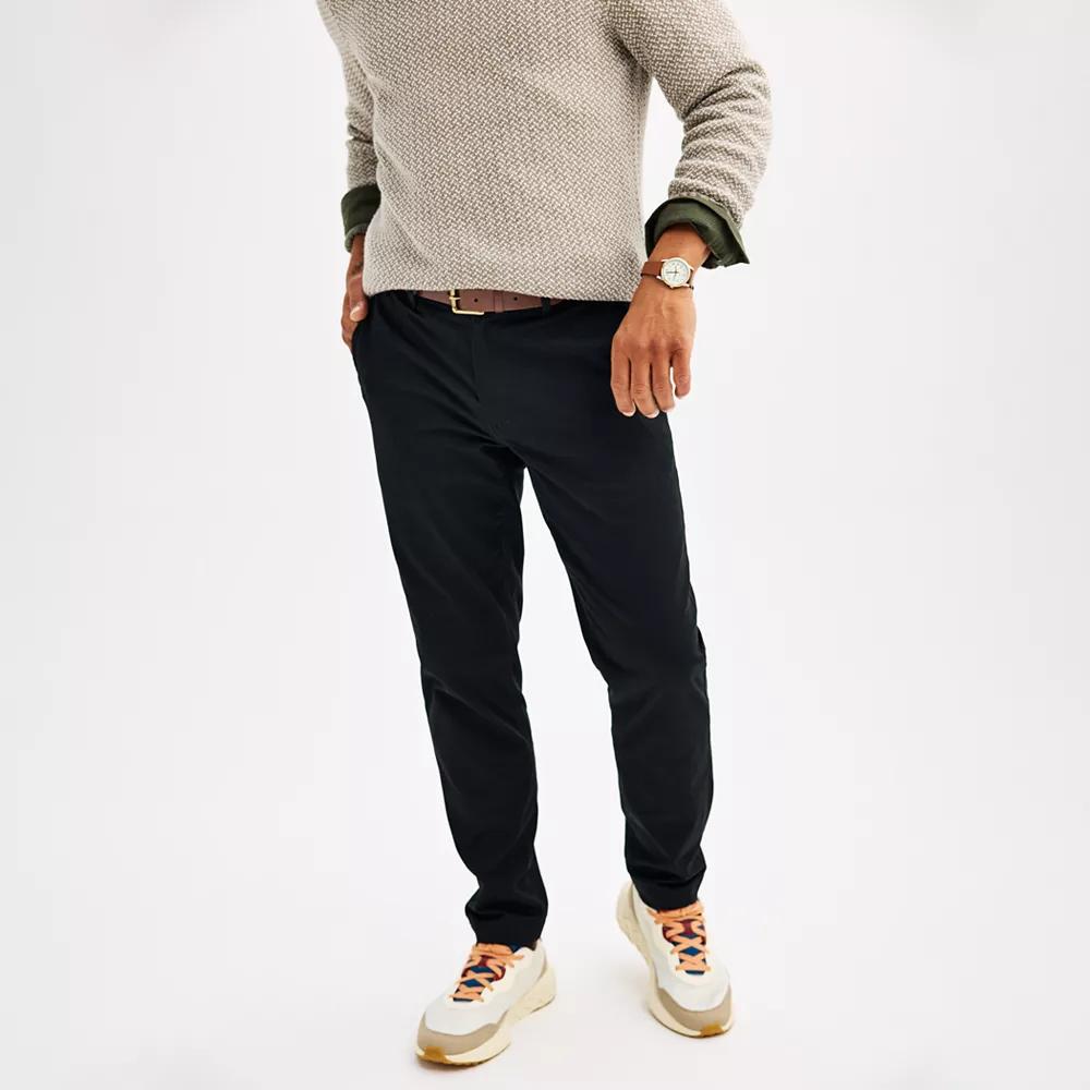 Men's Sonoma Goods For Life® Flexwear Athletic-Fit Chinos, Size: 38 X 32, Black Product Image