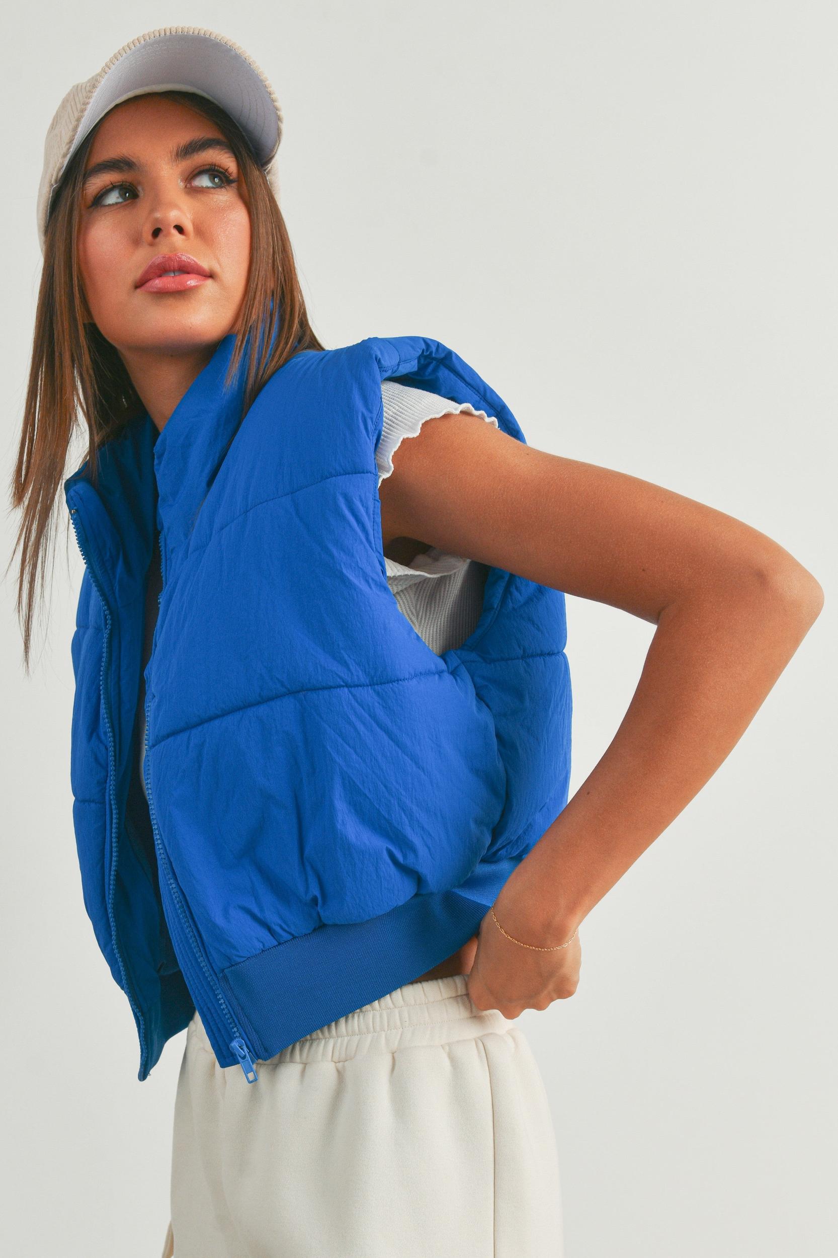 Puffer Crop Vest Product Image