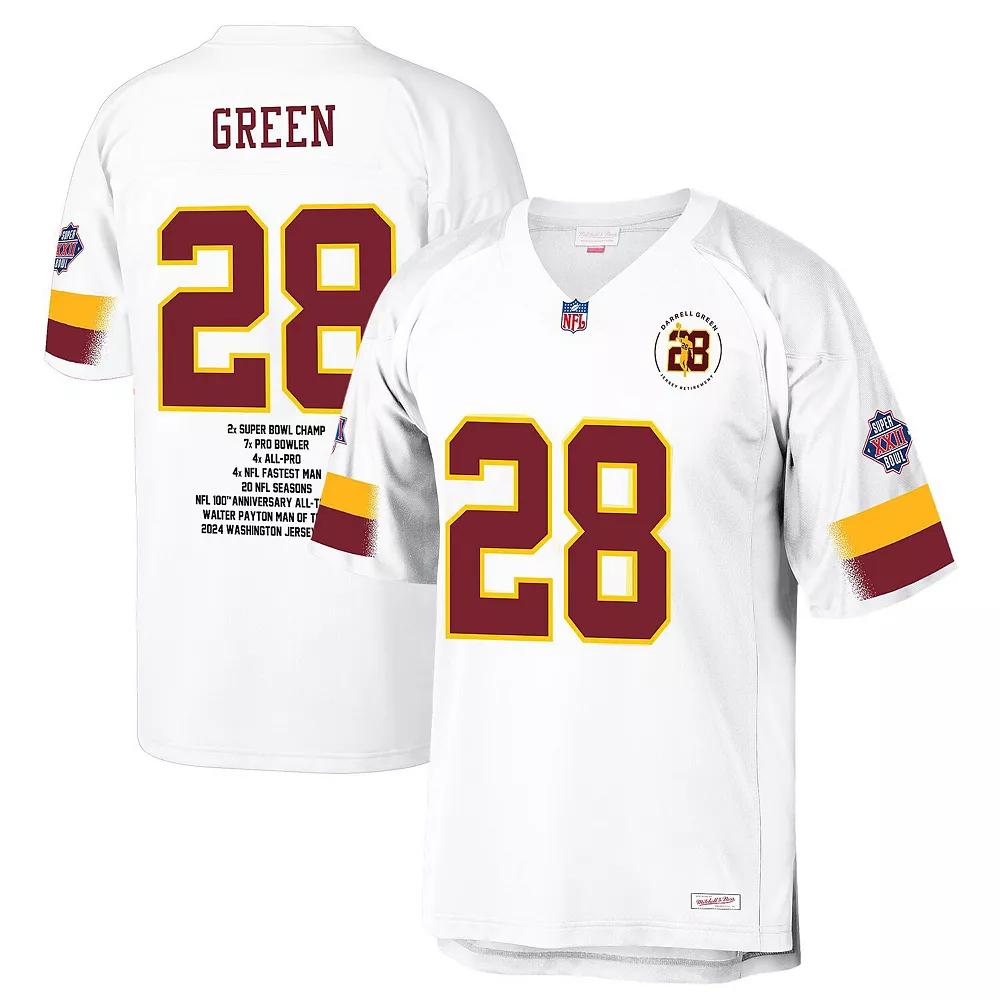 Men's Mitchell & Ness Darrell Green White Washington Commanders  Fashion Jersey, Size: 2XL, Wft White Product Image