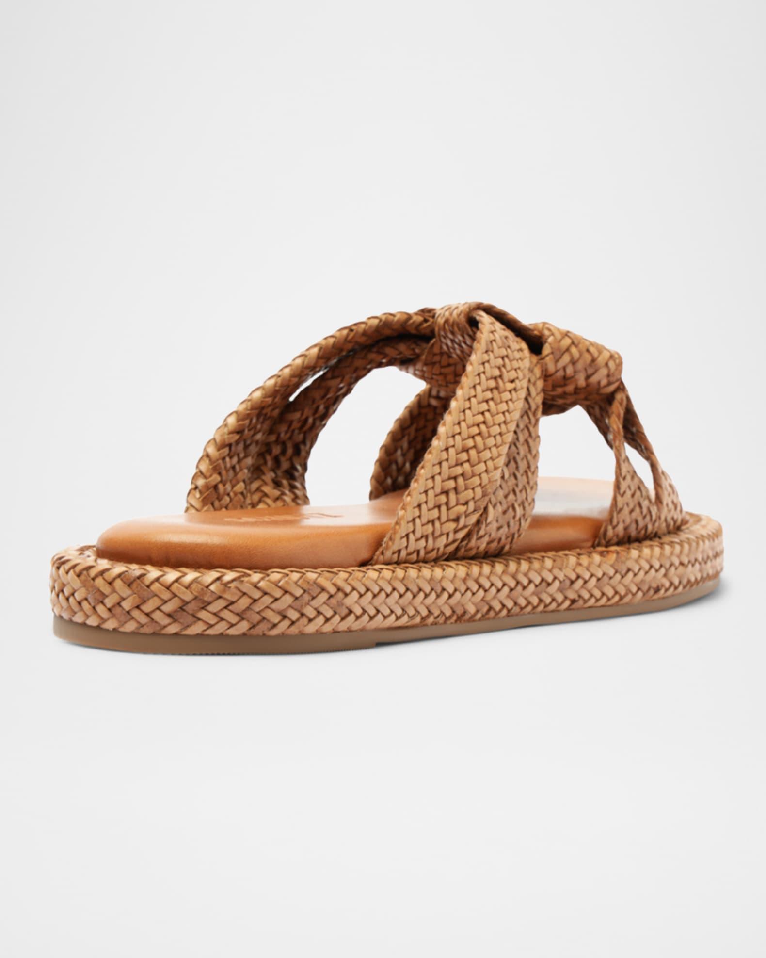 Kali Woven Knot Flat Slide Sandals Product Image