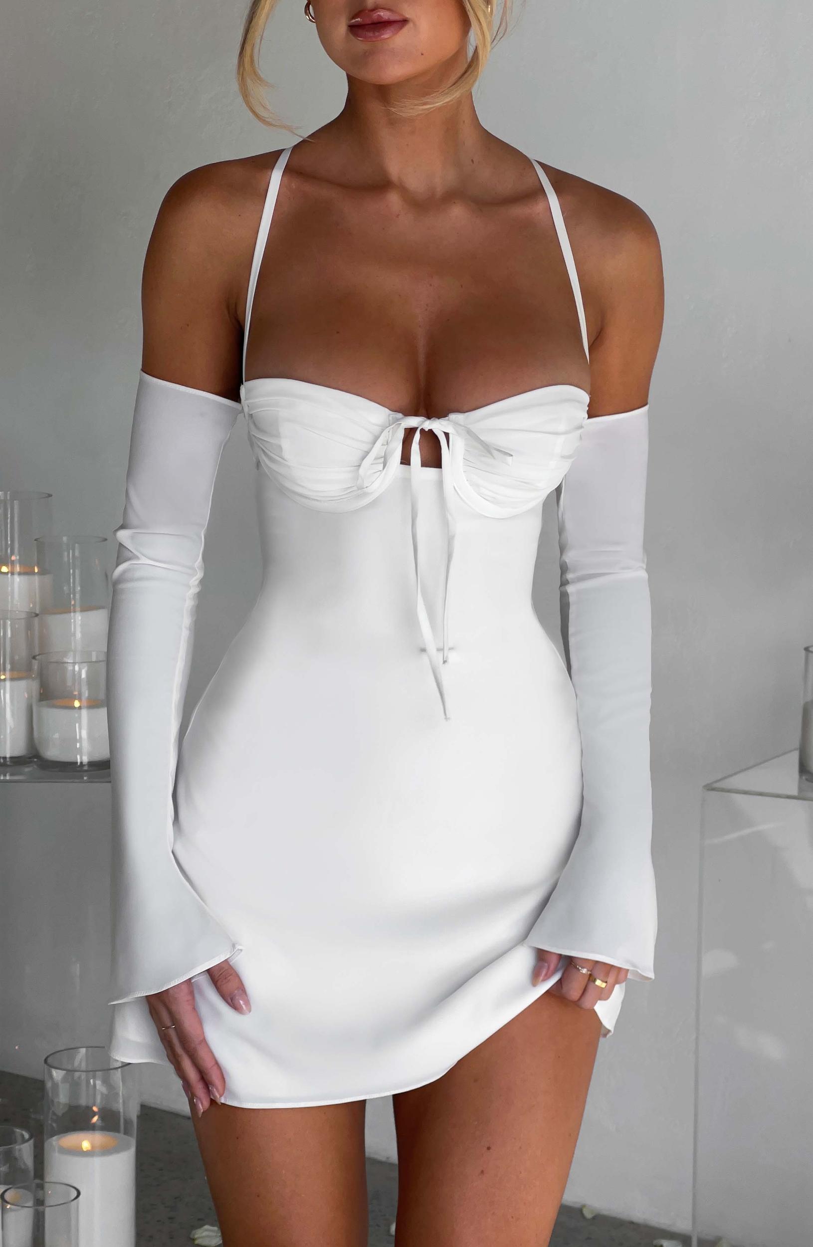 Fiona Mini Dress - Ivory Product Image