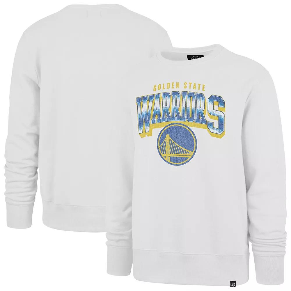 Men's '47 Cream Golden State Warriors Big & Tall Spotlight Headline Pullover Sweatshirt,  Product Image