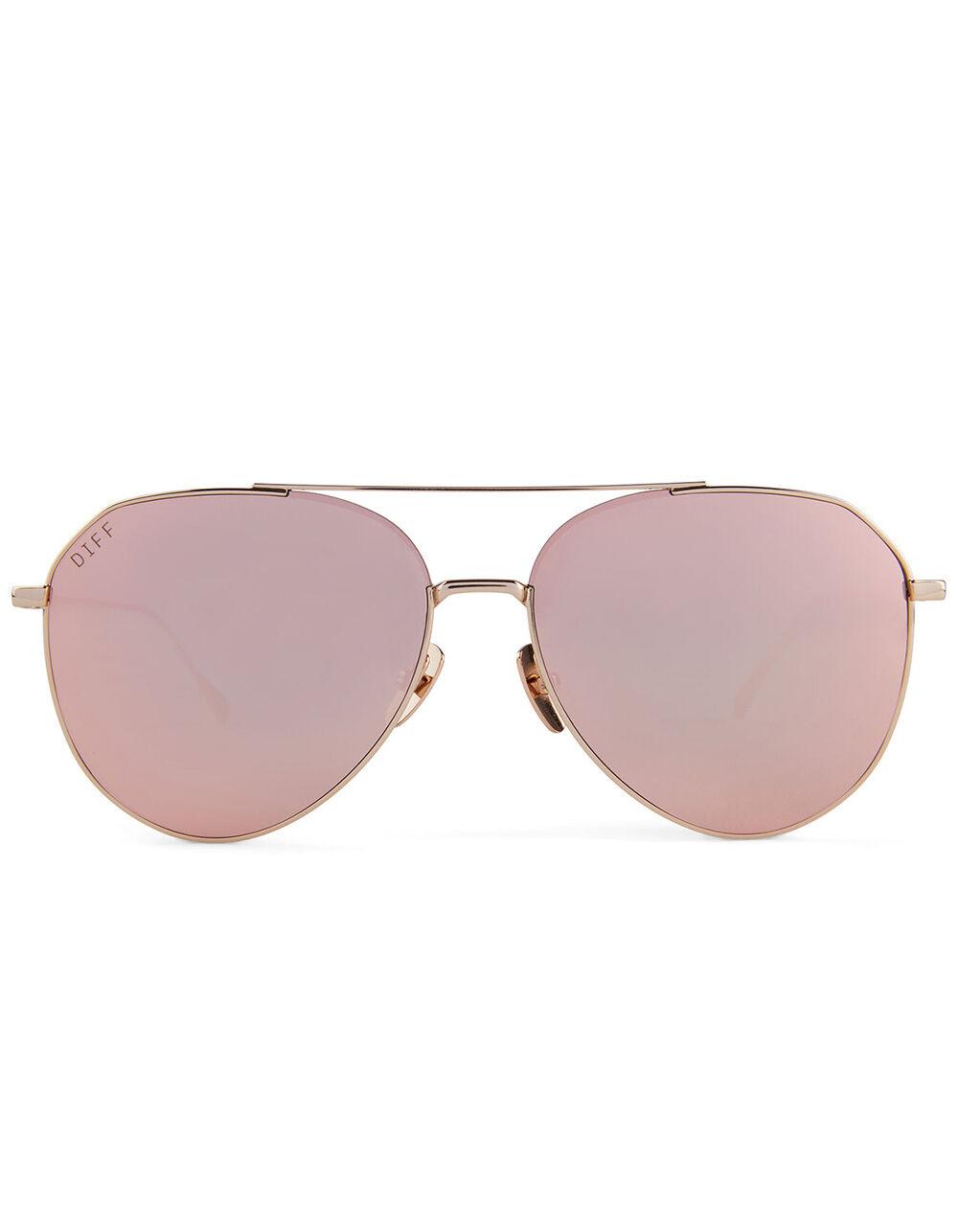 DIFF EYEWEAR Dash Sunglasses - ROSE GOLD Product Image