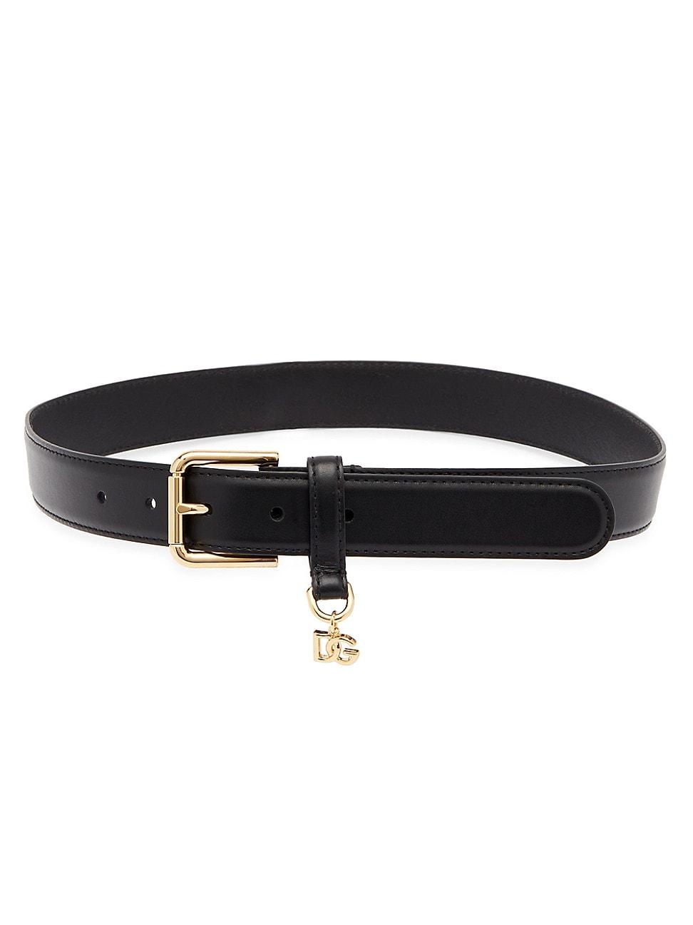 DG Charm Smooth Leather & Brass Belt Product Image
