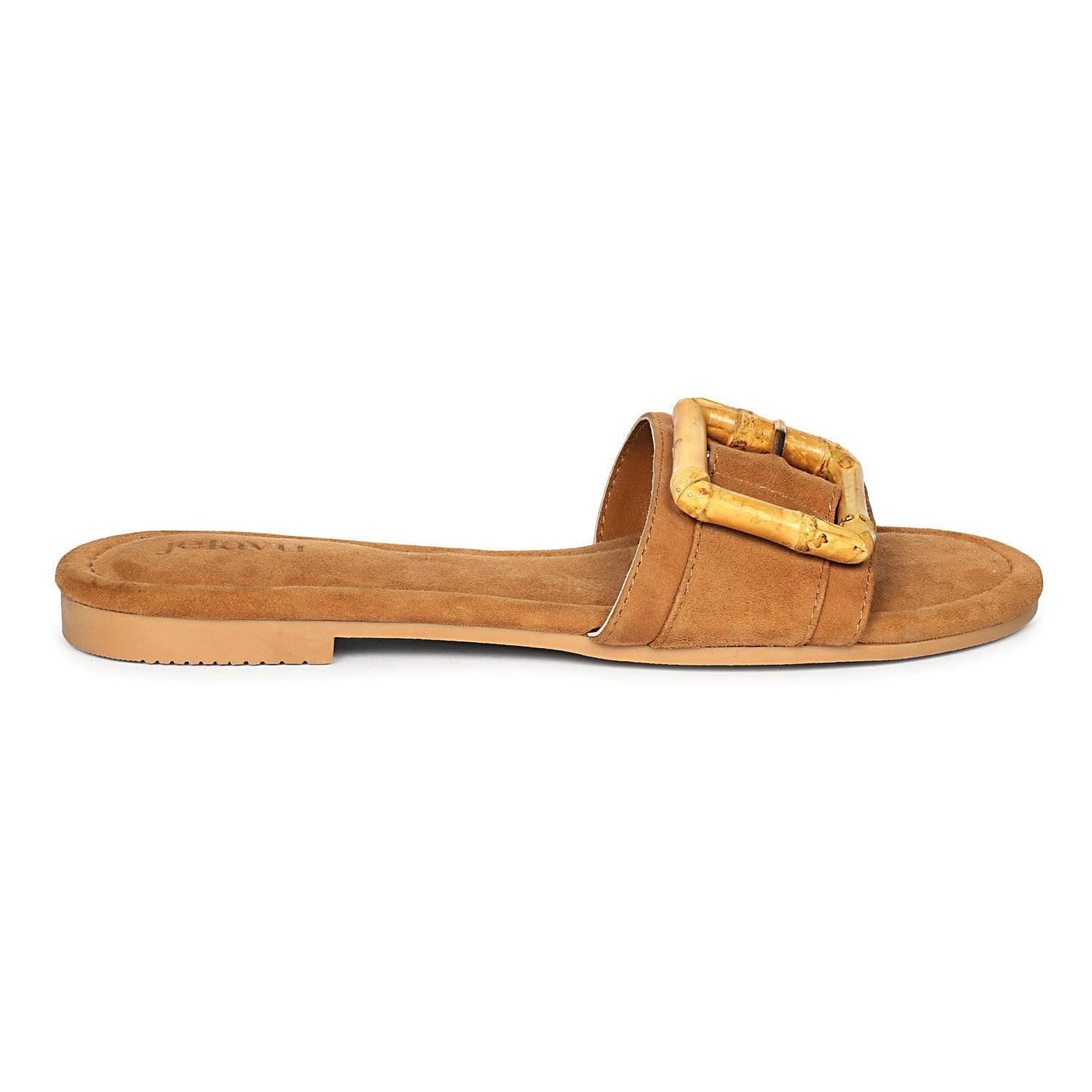 Amsterdam Suede - Cognac Sandals Product Image