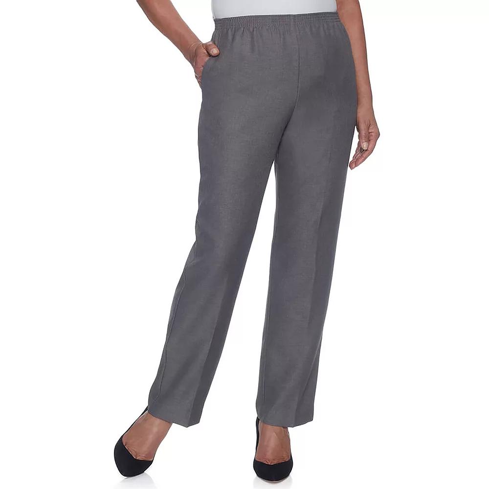 Women's Alfred Dunner Pull-On Straight-Leg Pants,  Product Image
