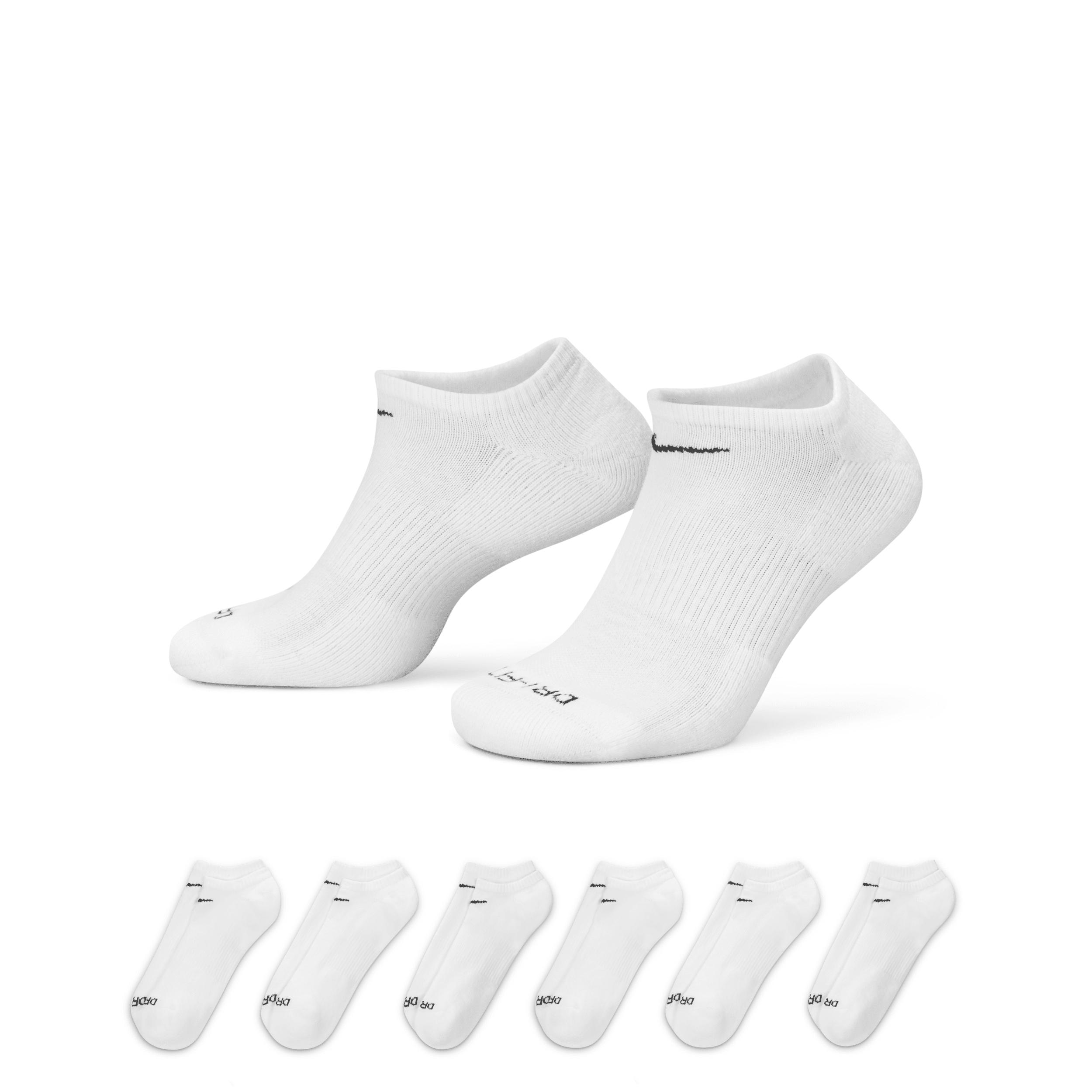 Nike Mens Everyday Plus Cushioned Training No-Show Socks (6 Pairs) | SX6898-100 Product Image