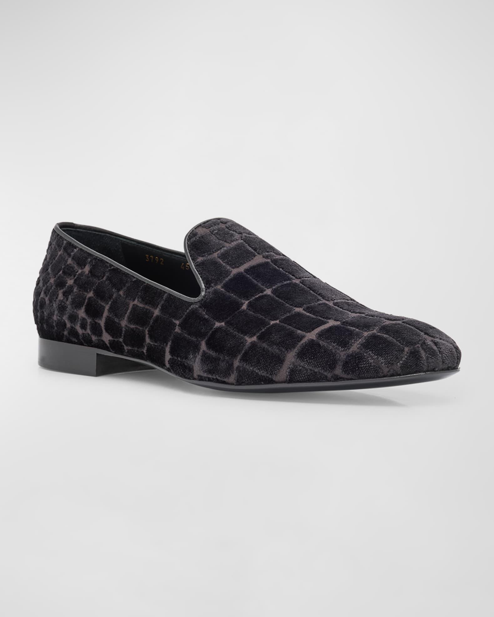 Men's Croc-Stamped Loafers Product Image