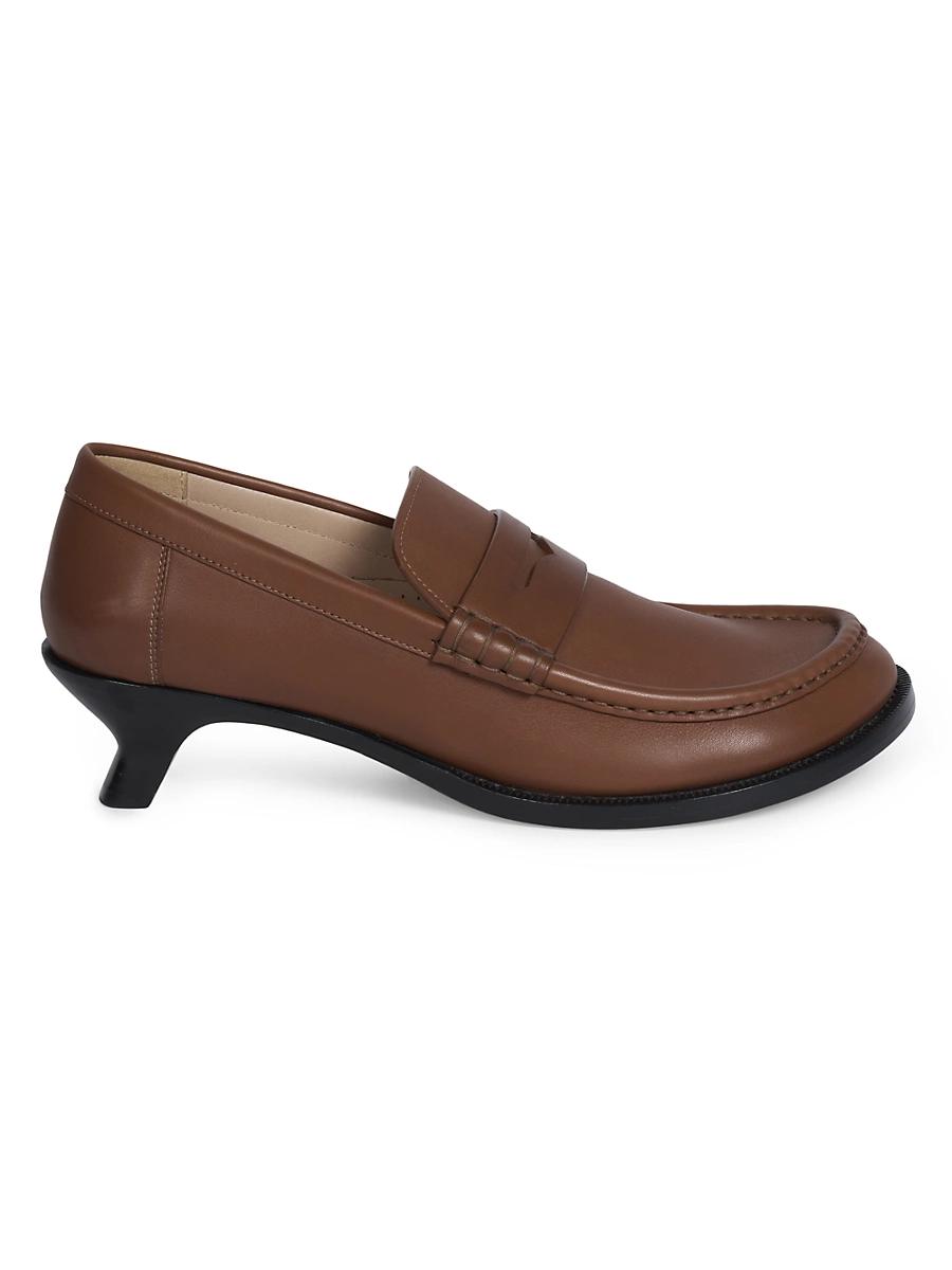 Womens Campo Flap-Back Leather Loafers Product Image