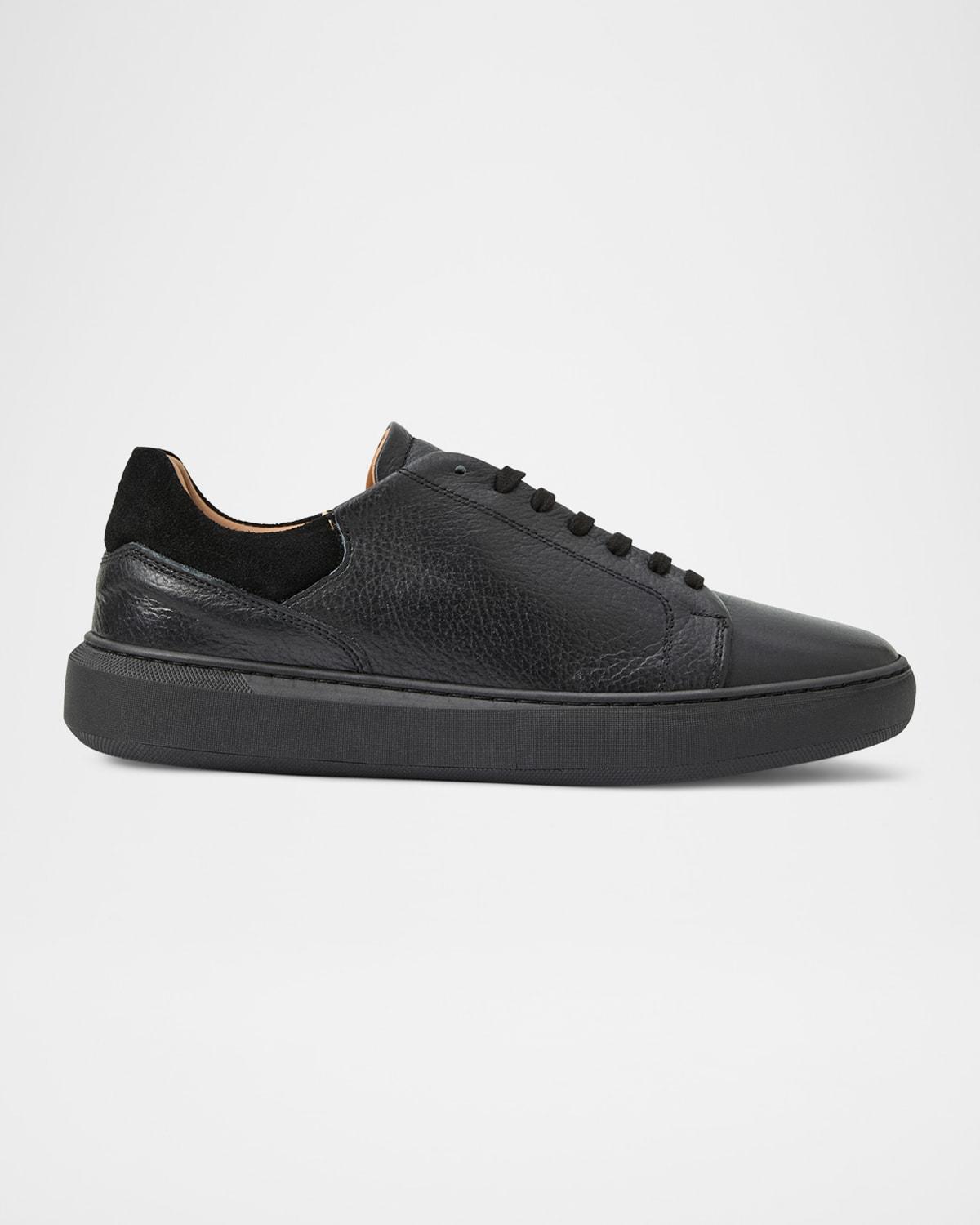 Men's Salvatore Low-Top Leather Sneakers  Product Image