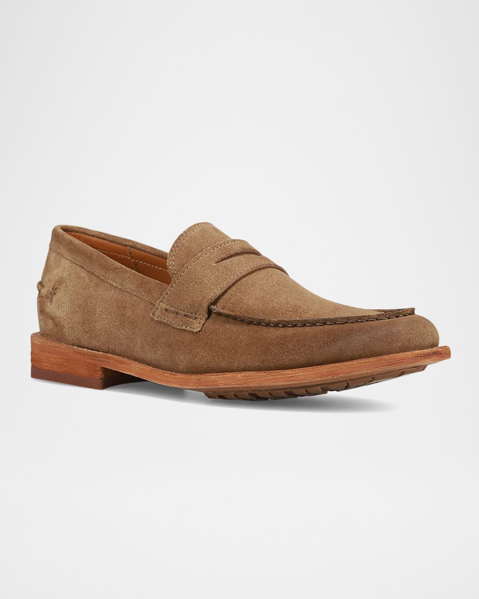 Men's Tyler Flex Suede Penny Loafers Product Image