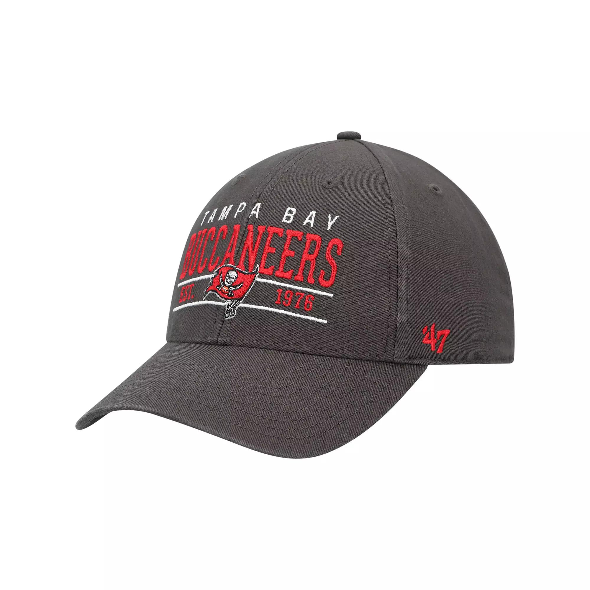 Men's '47 Graphite Tampa Bay Buccaneers Centerline MVP Adjustable Hat, Dark G Product Image
