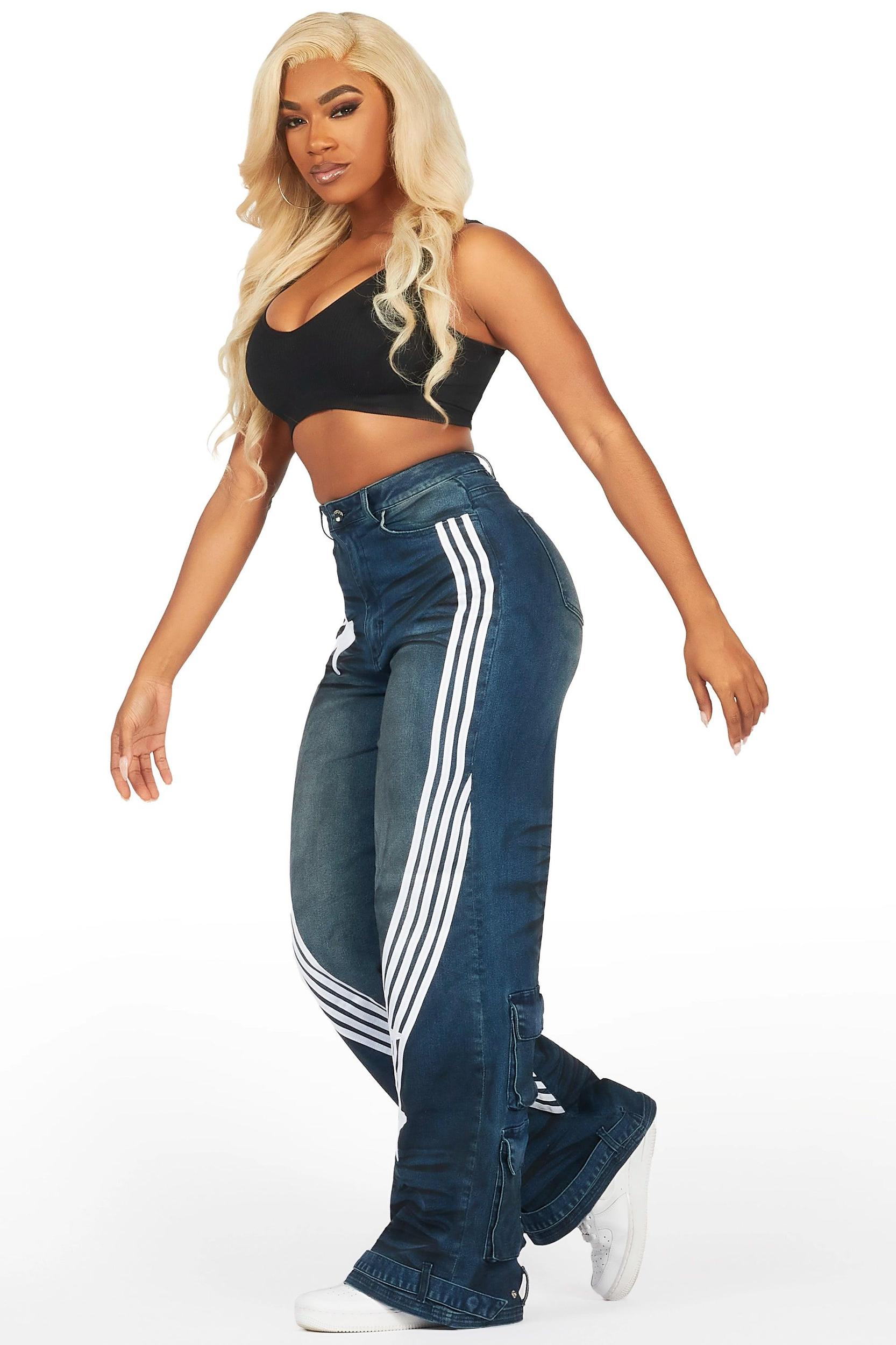 Bryana Dark Wash Wide Leg Jean Female Product Image