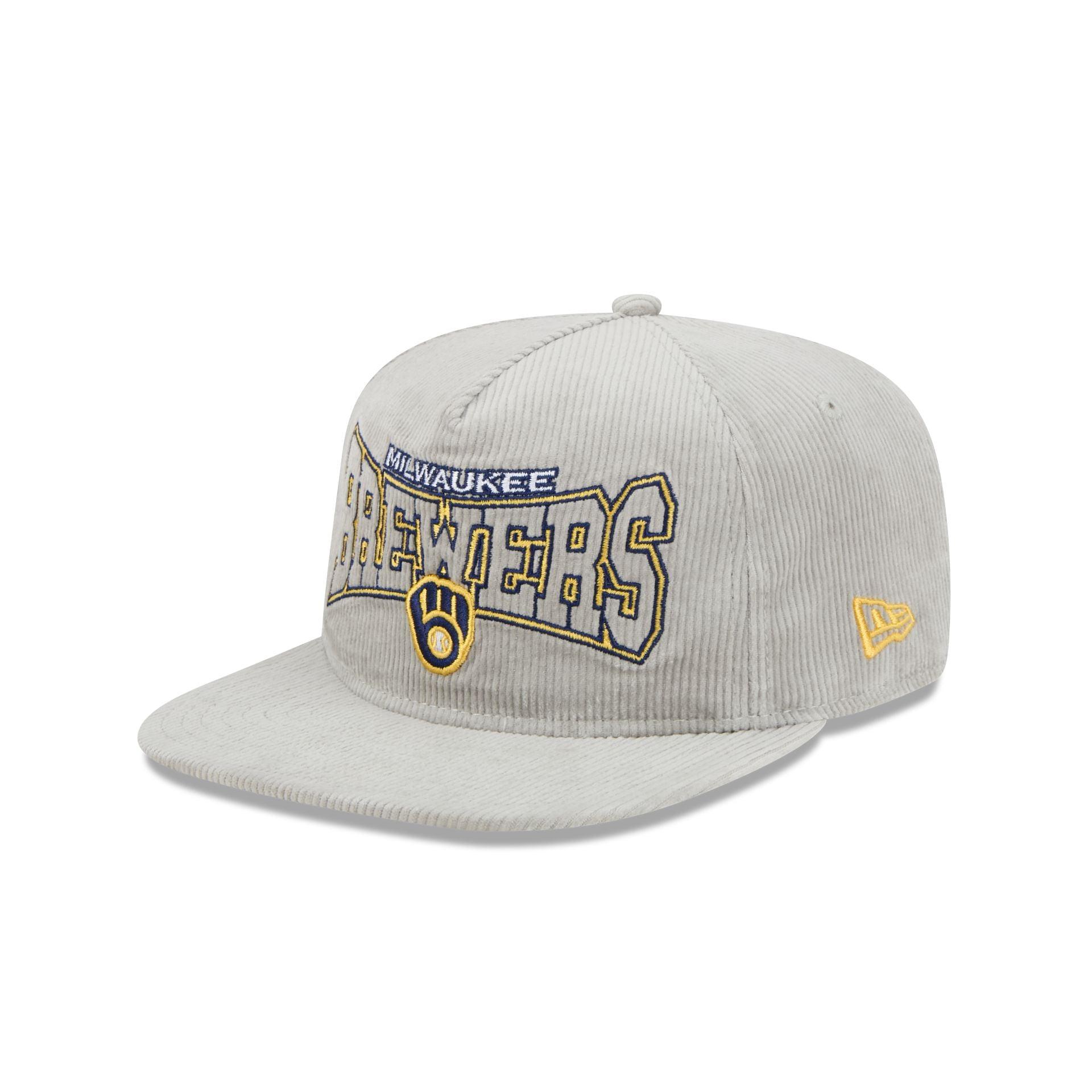 Milwaukee Brewers Gray Cord Golfer Hat Male Product Image