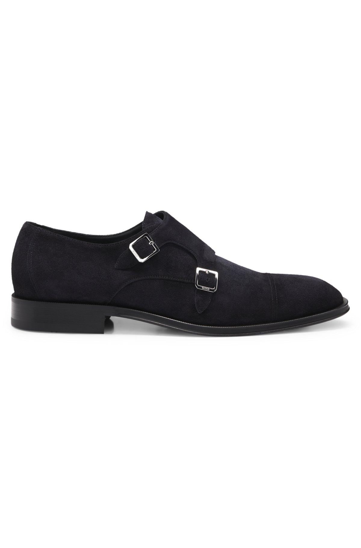 Double monk shoes in suede Product Image