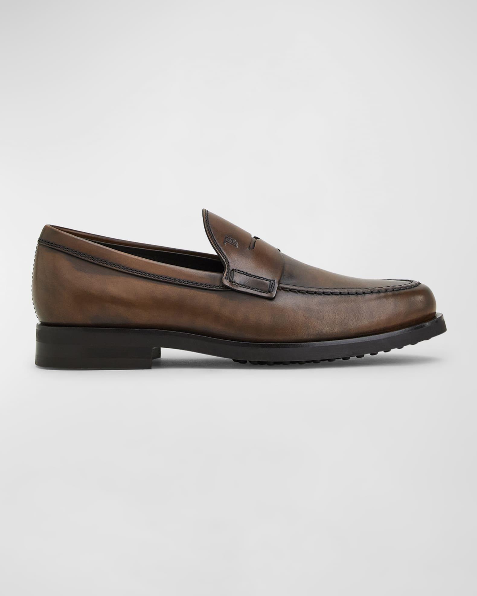 Tods Mens Mocassino Slip On Penny Loafers Product Image