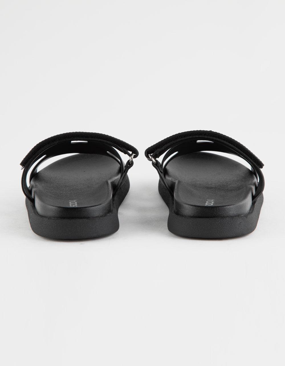 SODA Bianca Womens Slide Sandals - BLACK Product Image