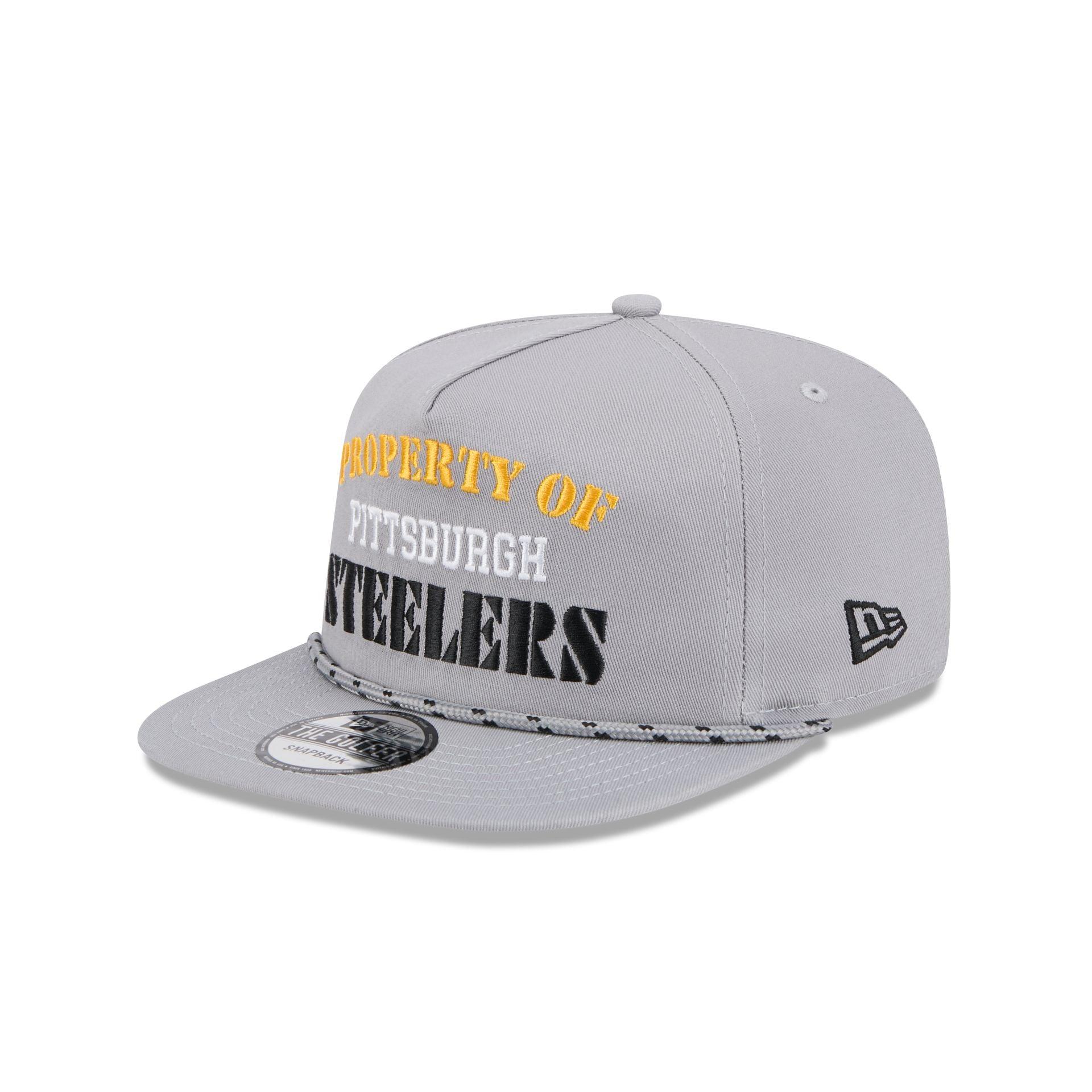Pittsburgh Steelers Vintage Gray Rope Golfer Hat Male Product Image