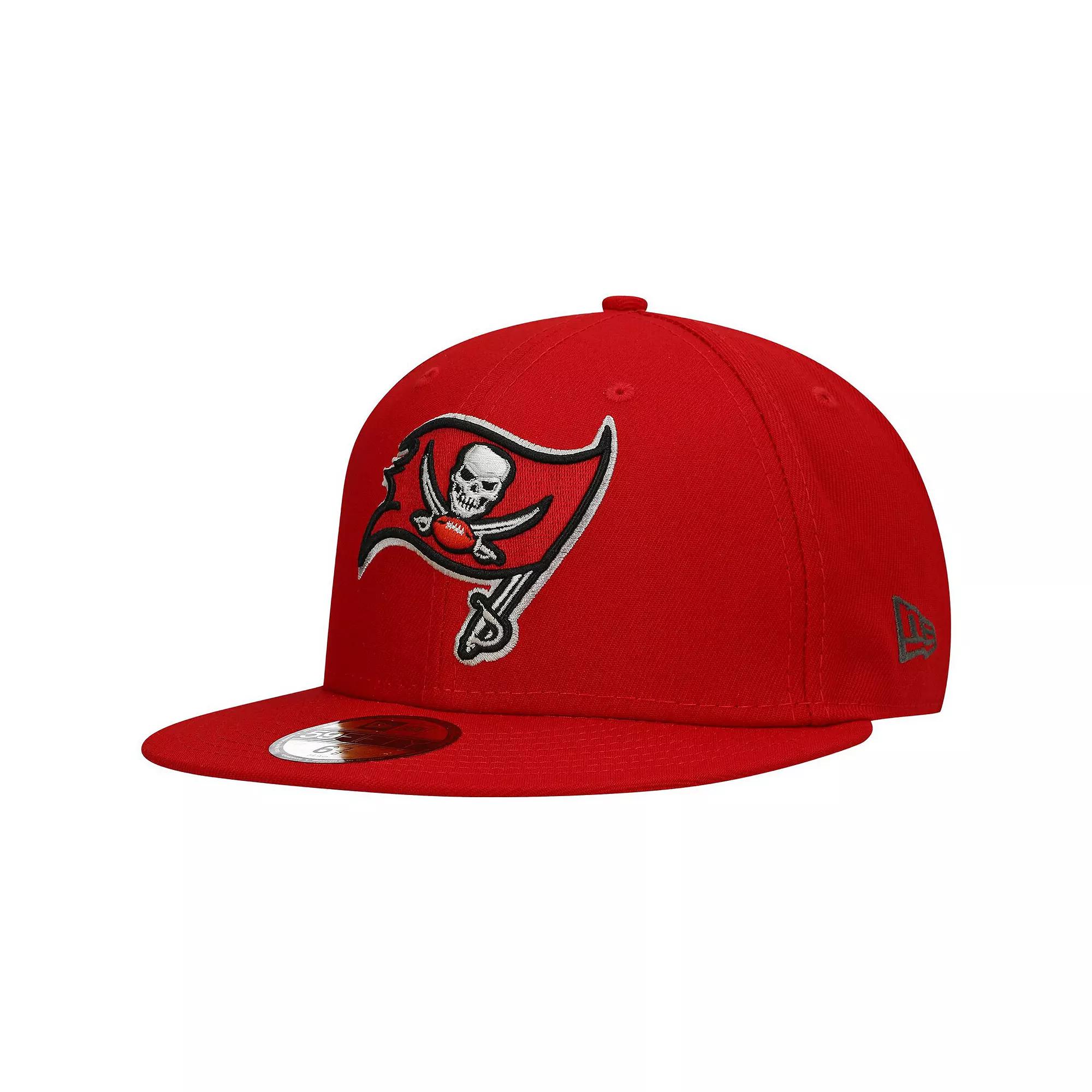 Men's New Era Red Tampa Bay Buccaneers Team Basic 59FIFTY Fitted Hat,  Product Image