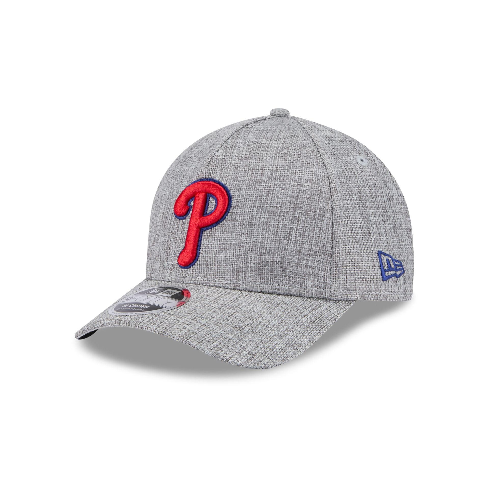 Philadelphia Phillies Cotton Weave Gray 9FORTY M-Crown A-Frame Snapback Hat Male Product Image